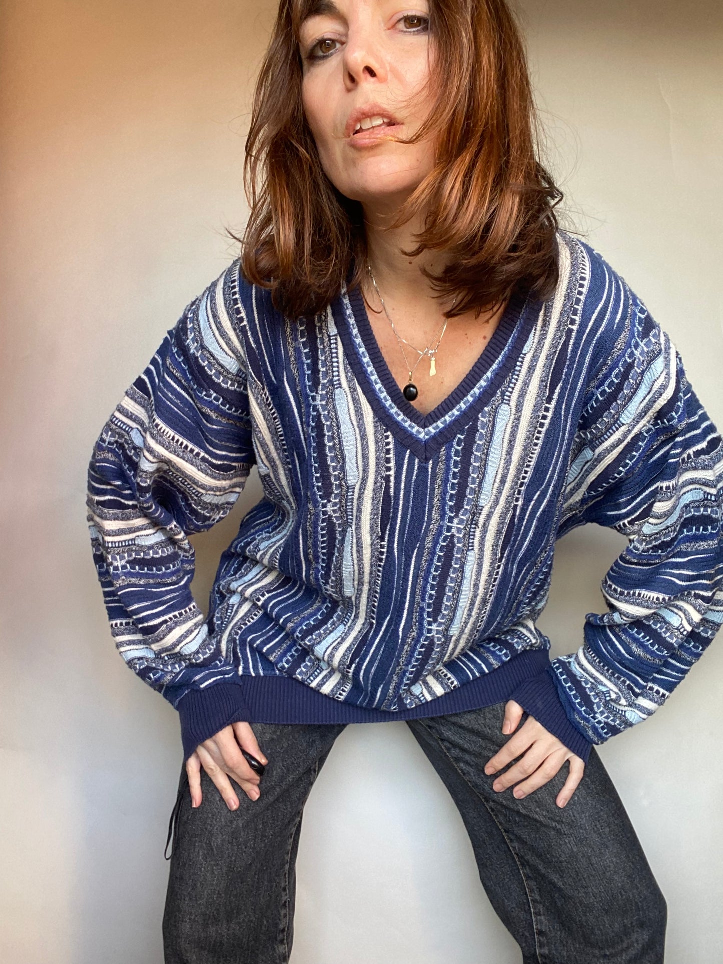 Maglione scollo V