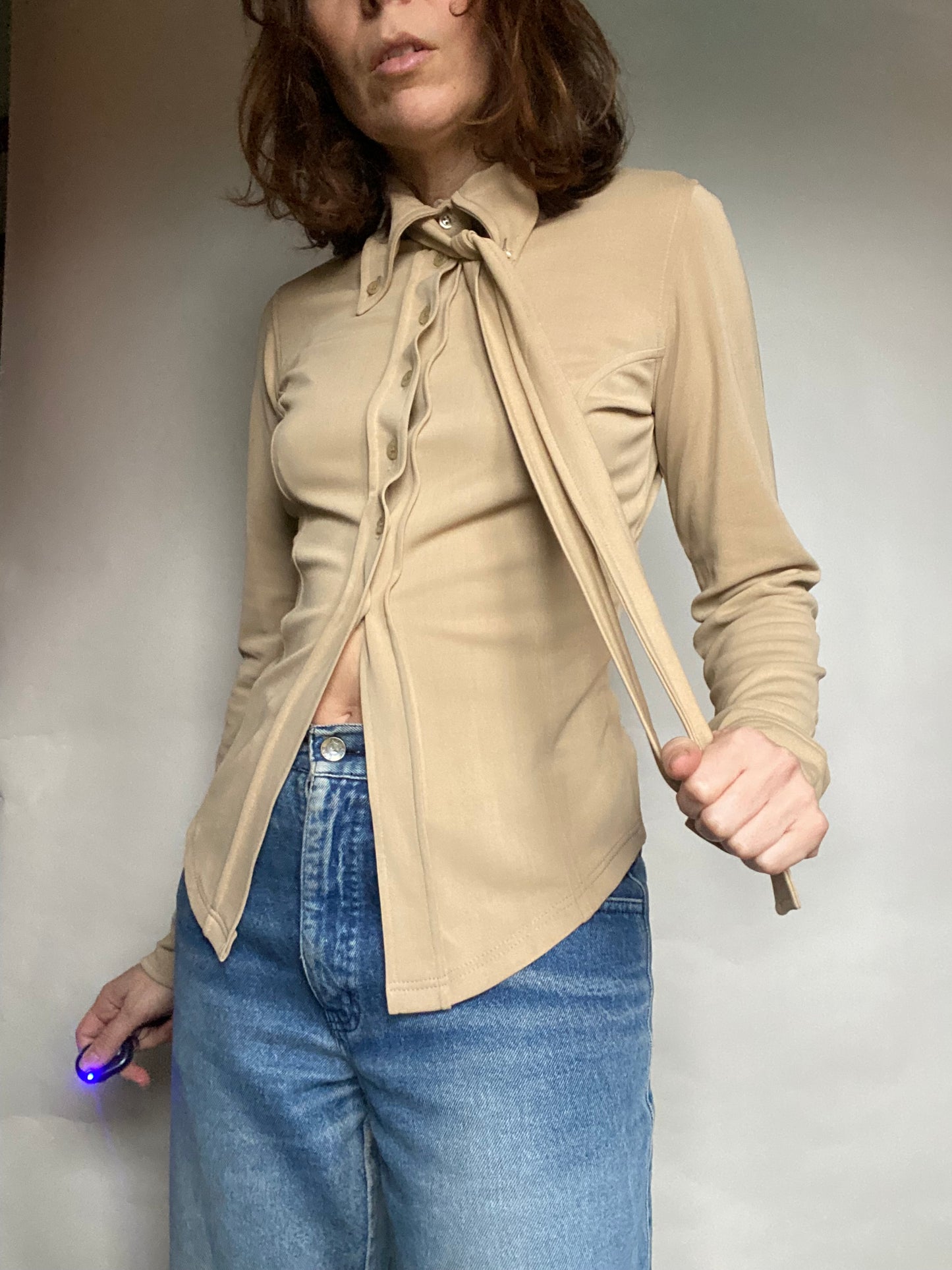 Camicia beige y2k Twinset