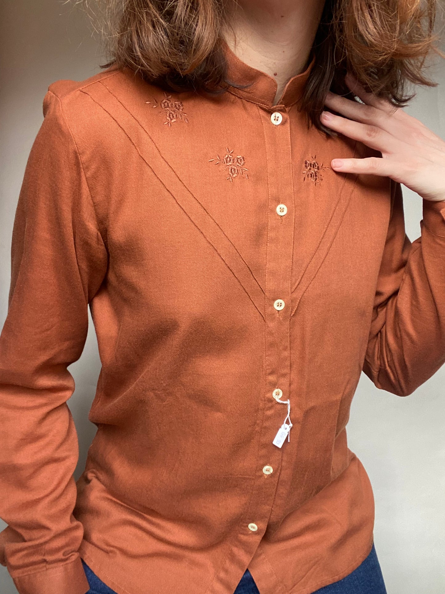Camicia color ruggine