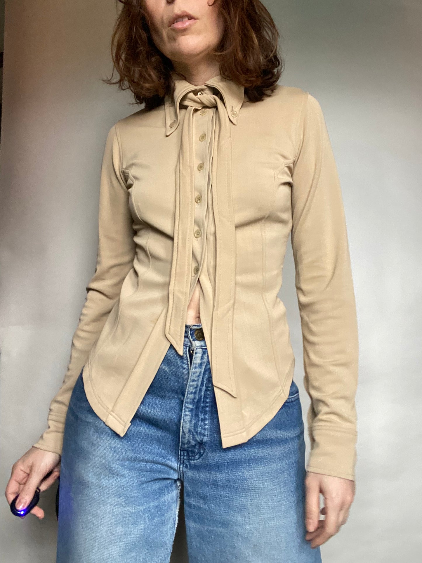 Camicia beige y2k Twinset