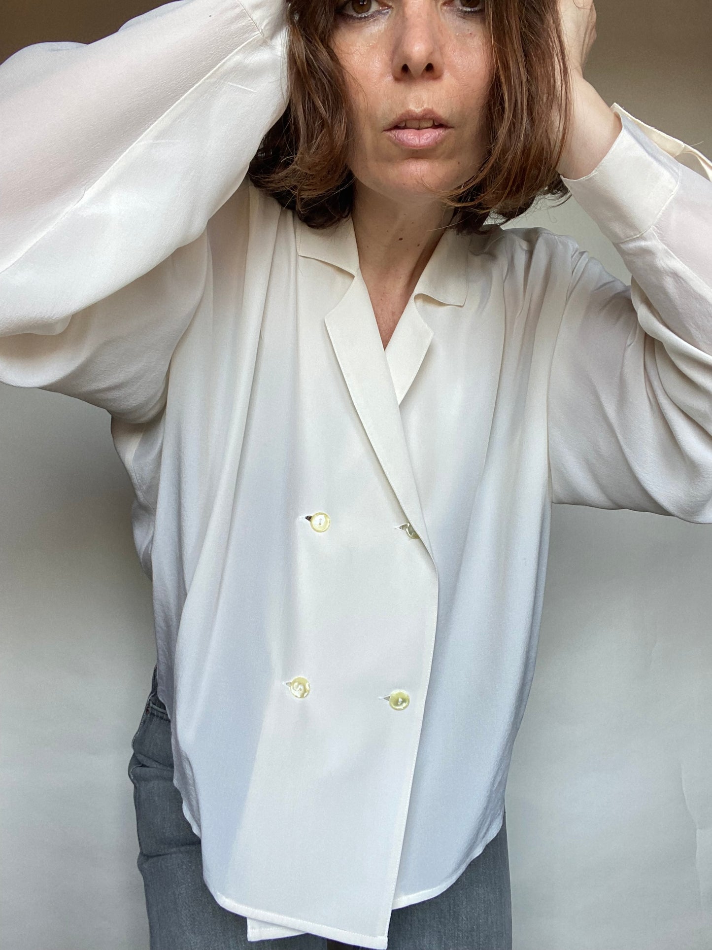 Camicia seta doppiopetto