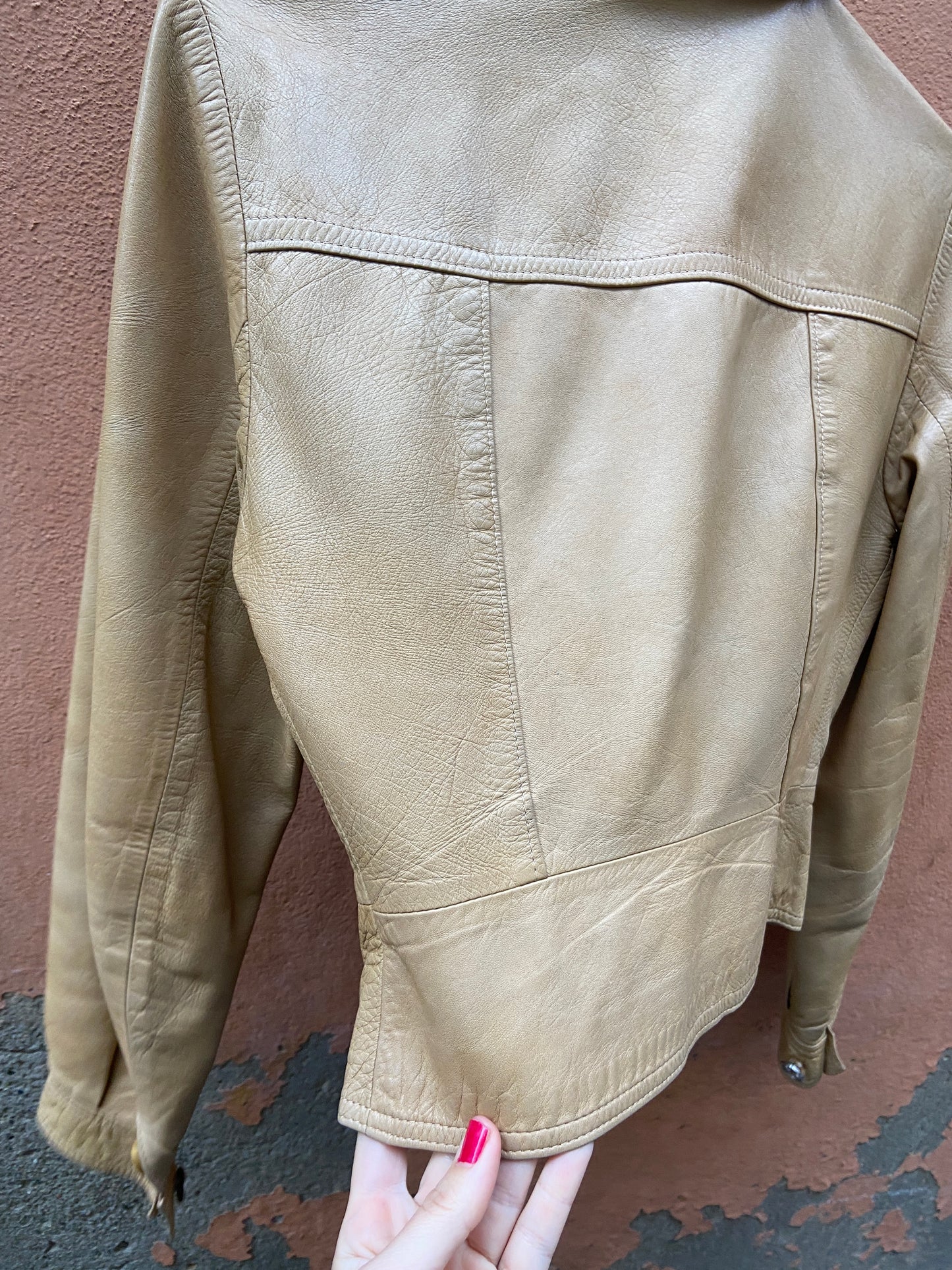 Giacca pelle 70s