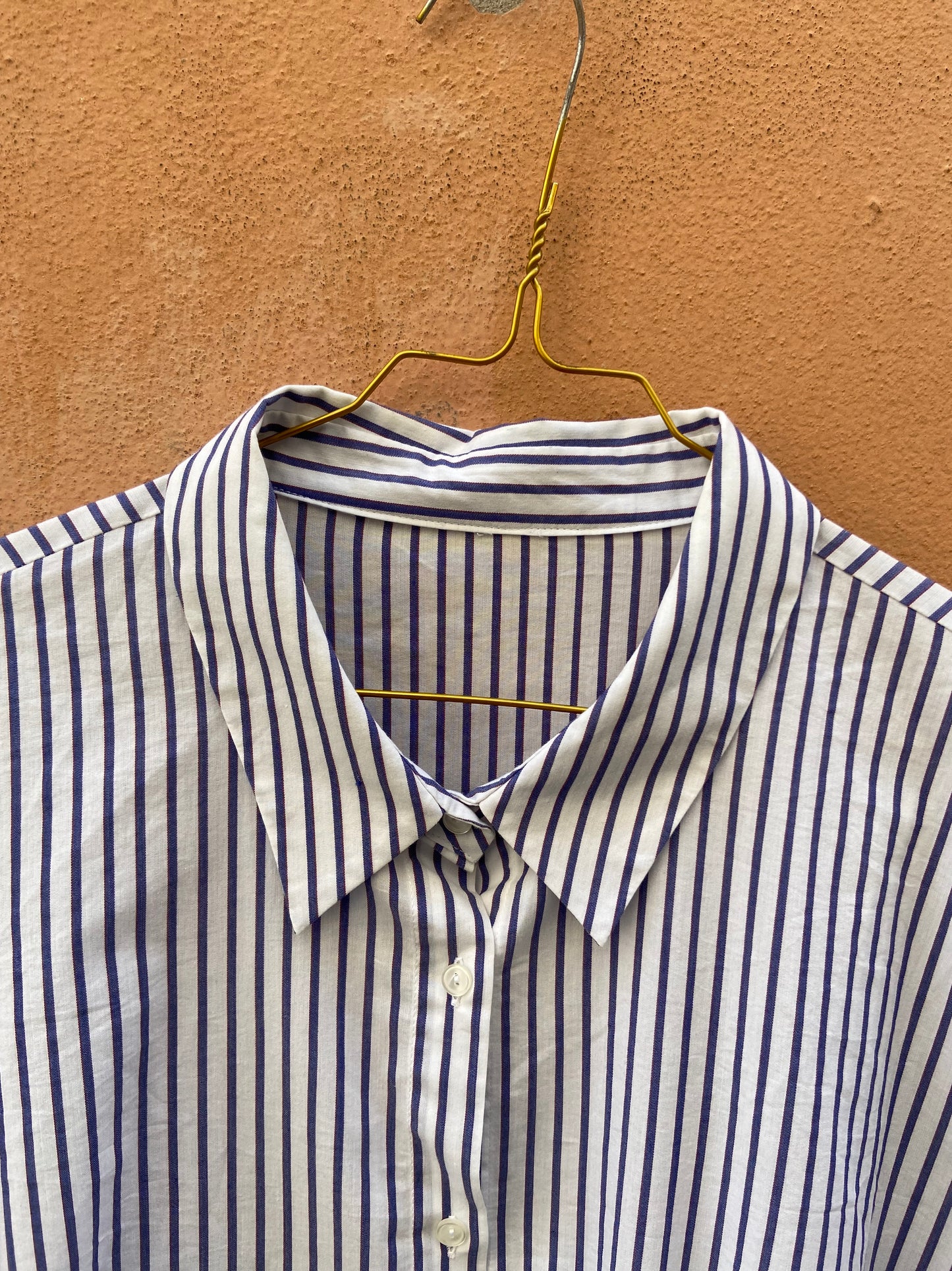 Camicia righe blu rosso