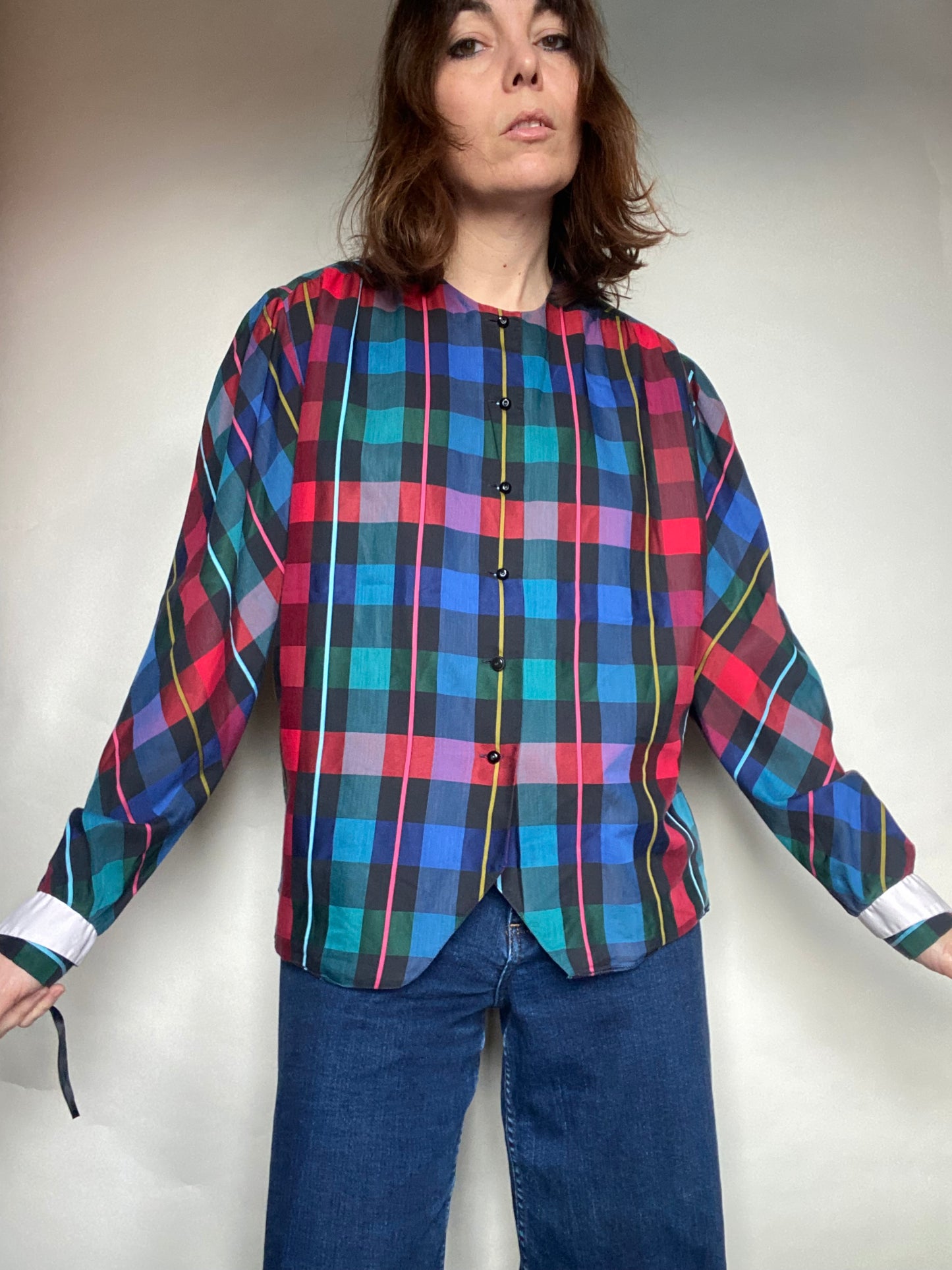 Camicia tartan anni 80