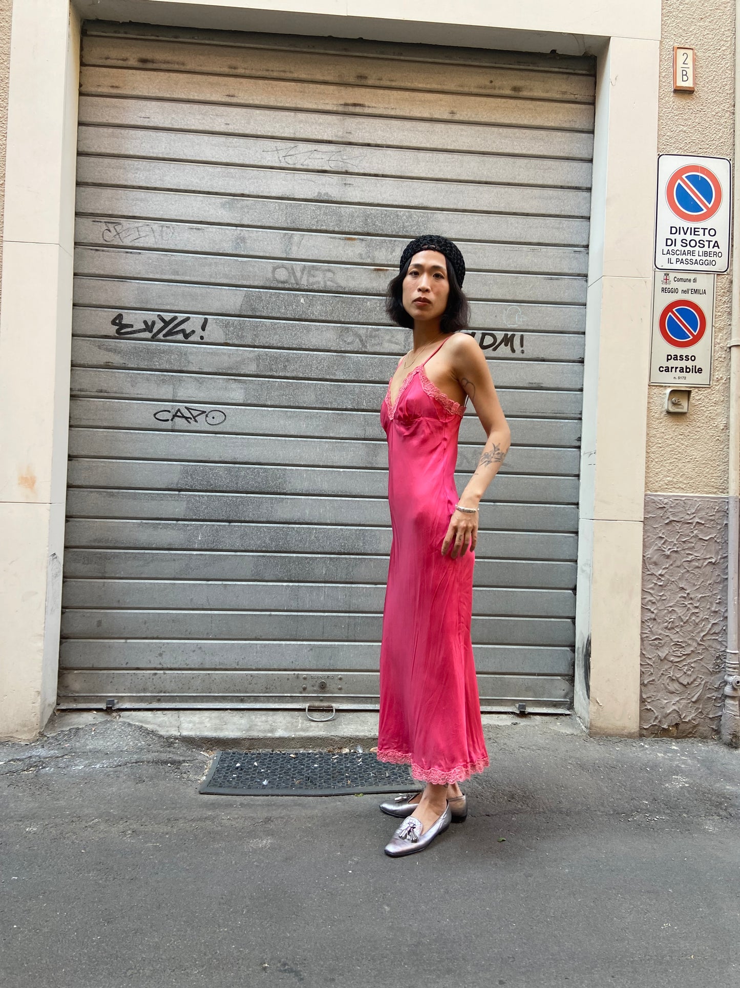 Slip dress Twinset fuxia