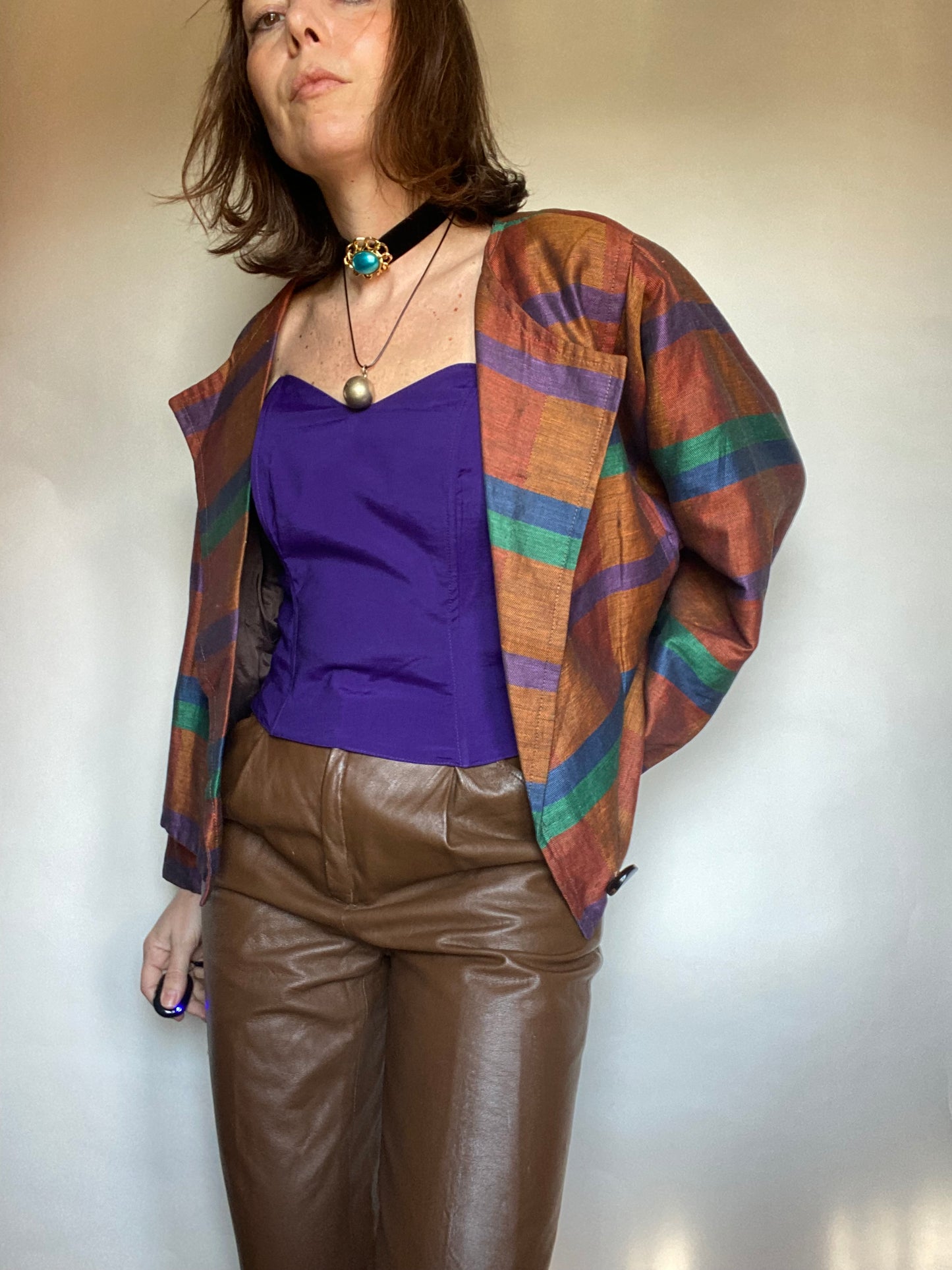 Pantalone in pelle