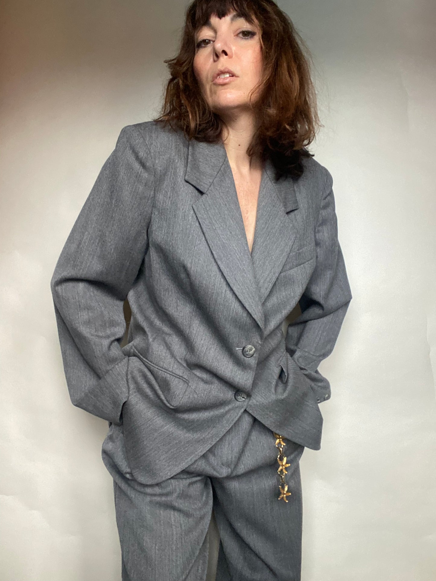 Completo pantalone grigio