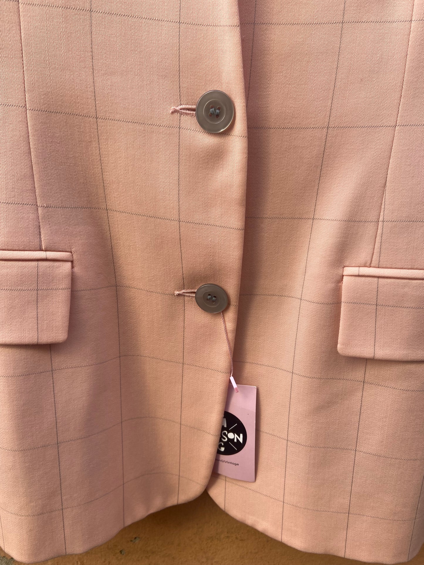 Blazer quadri rosa