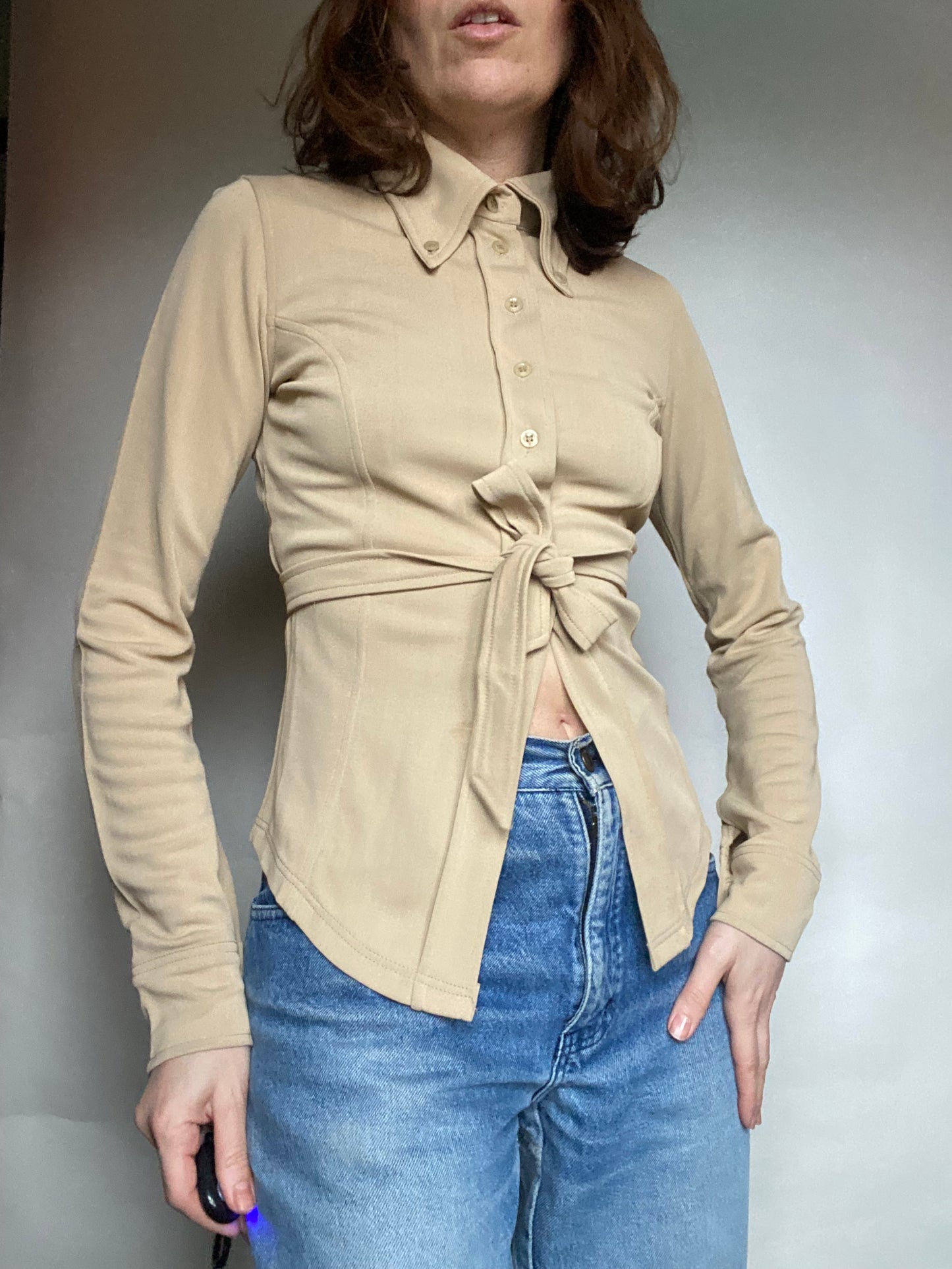 Camicia beige y2k Twinset