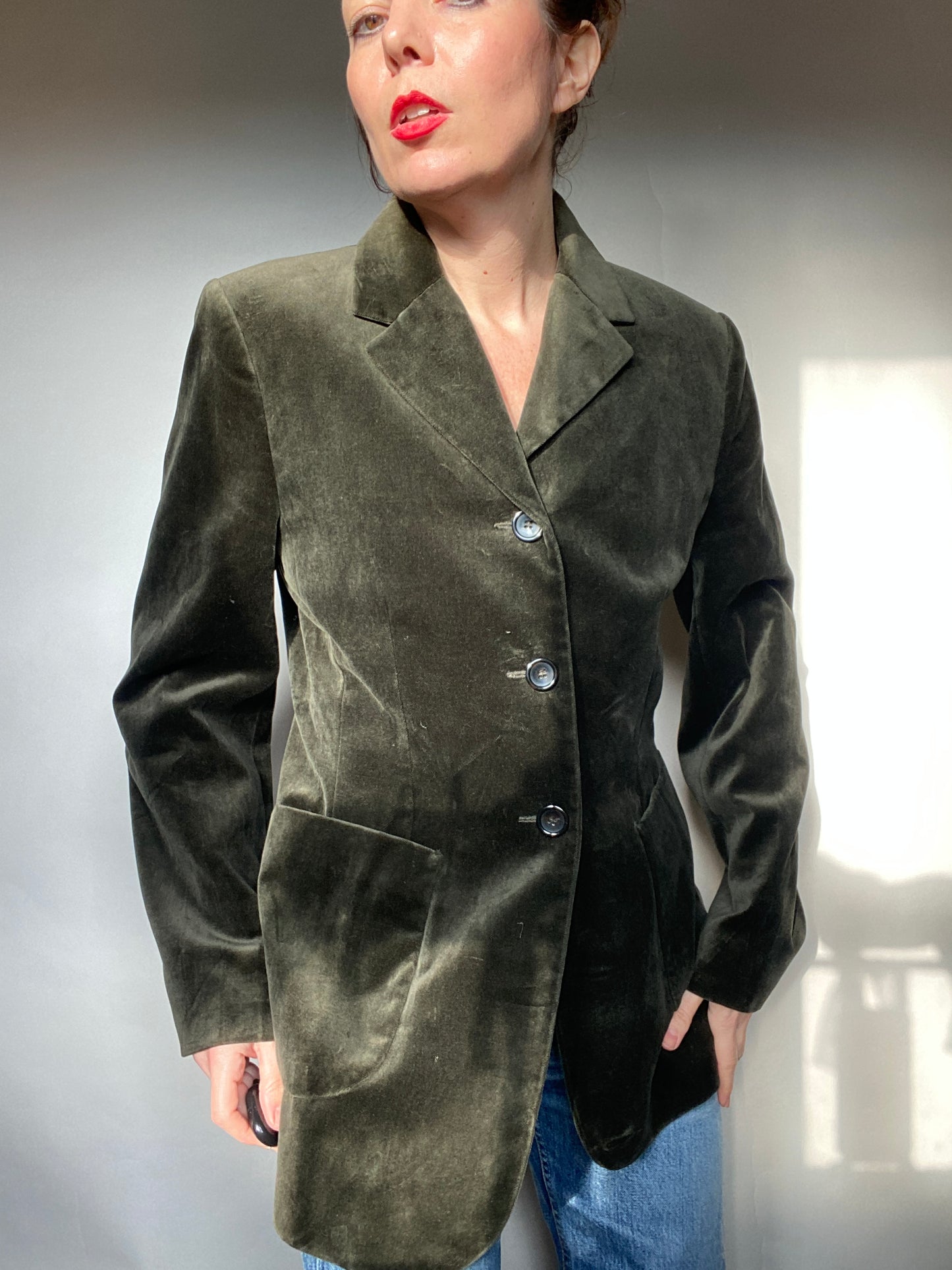 Blazer in velluto y2k