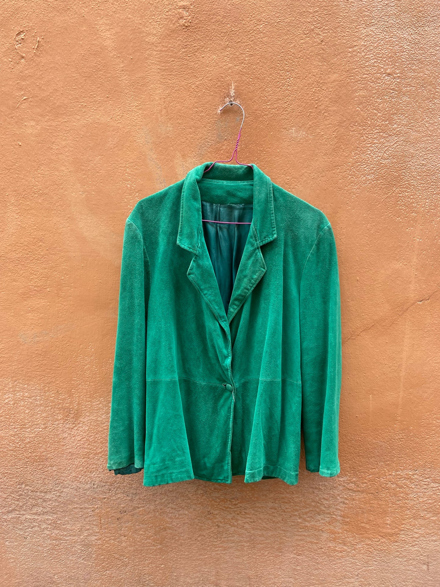 Giacchino scamosciato verde Sandro