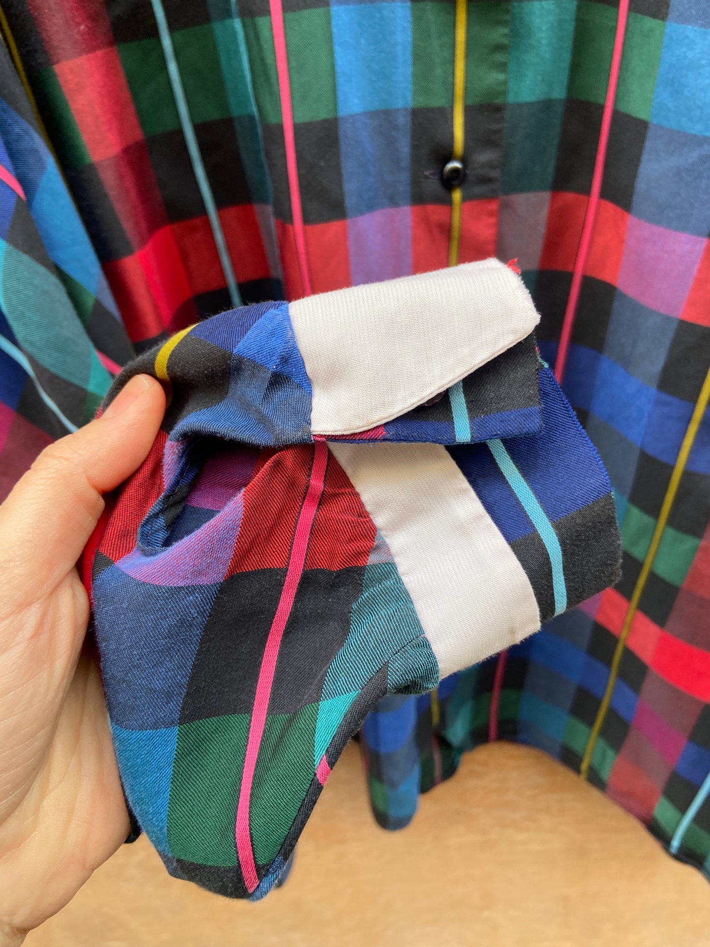 Camicia tartan anni 80