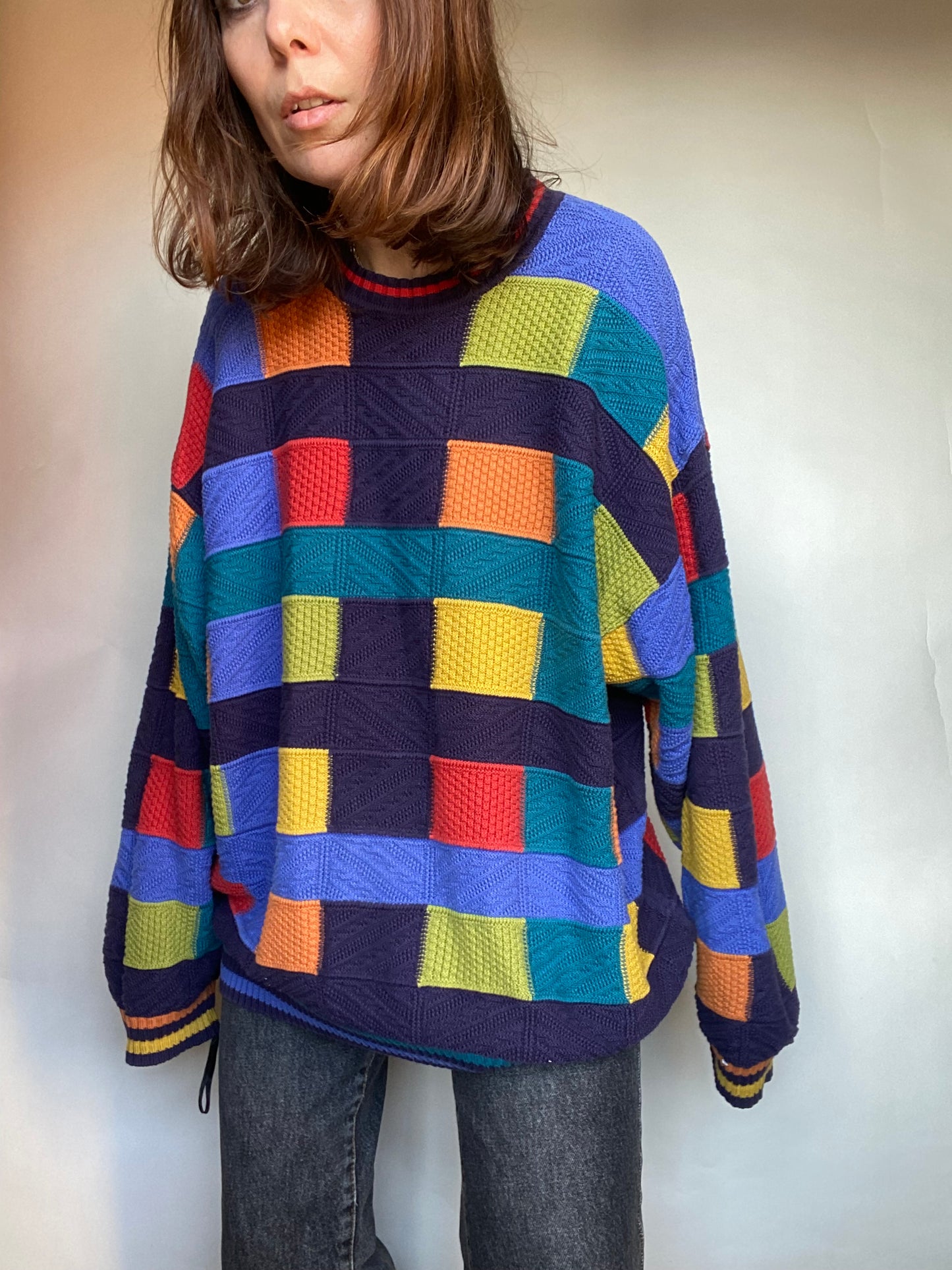 Maglione color block