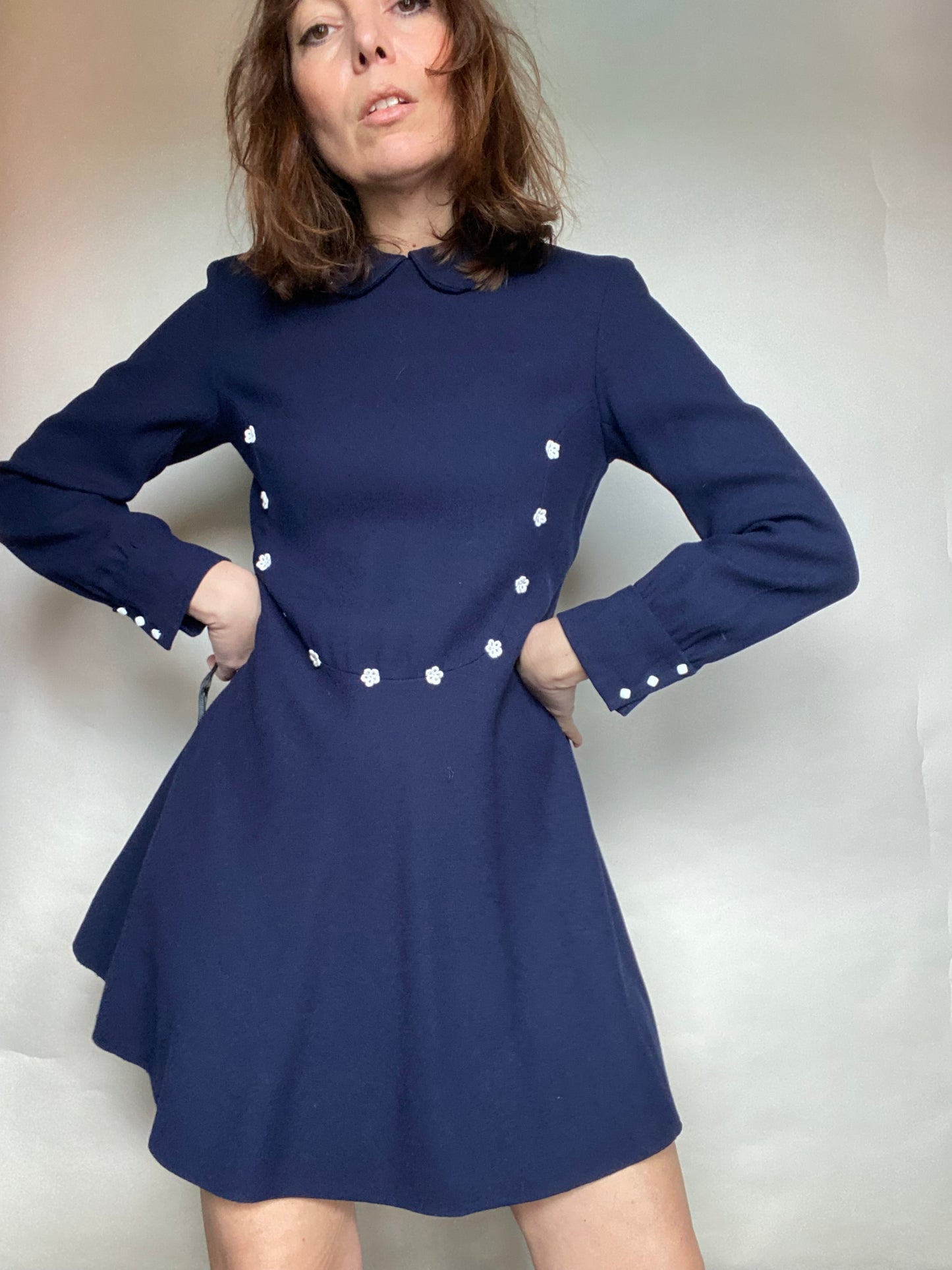 Abito 70s blu