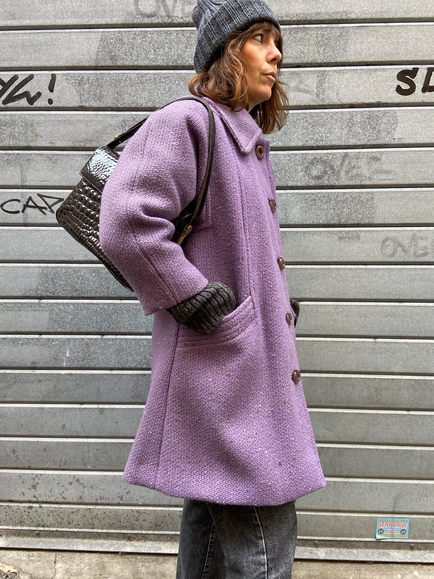 Cappottino sartoriale lilla