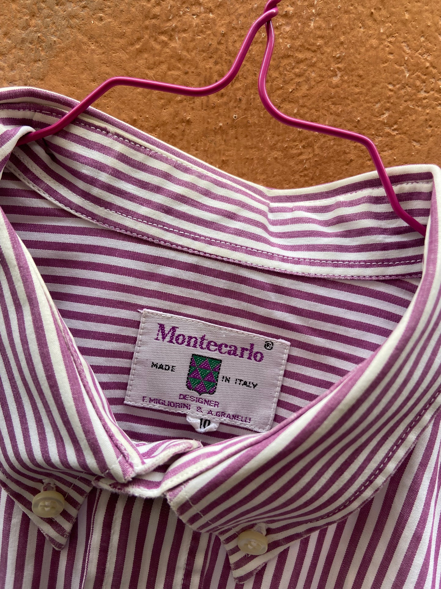 Camicia righe vinaccia