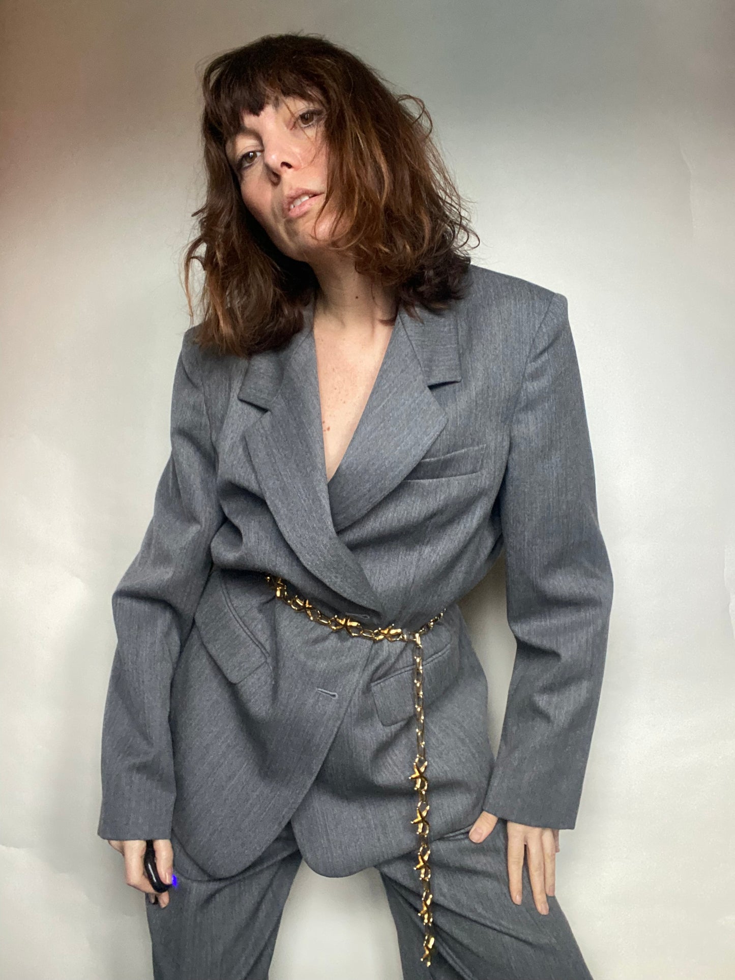 Completo pantalone grigio