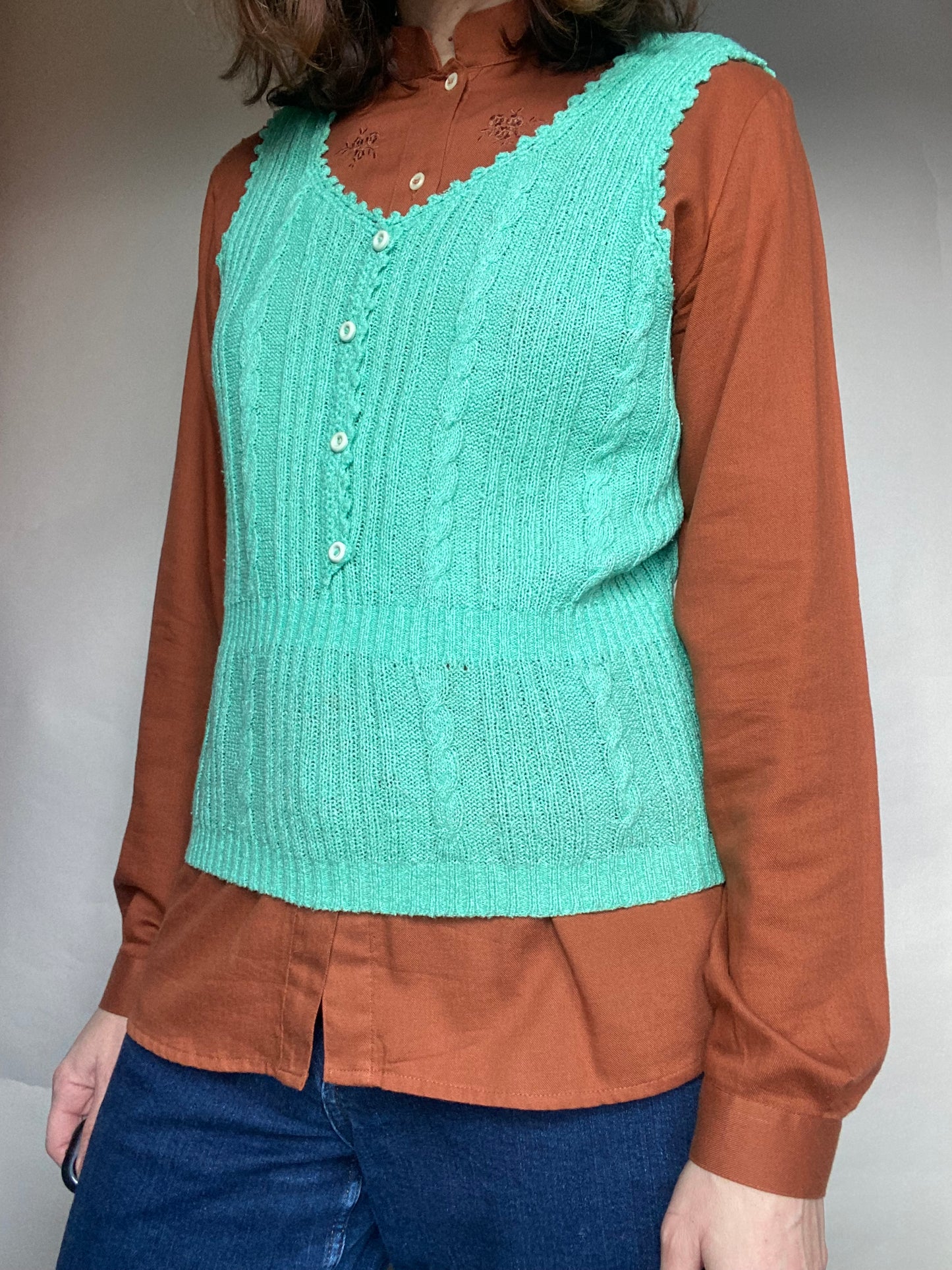 Gilet color menta