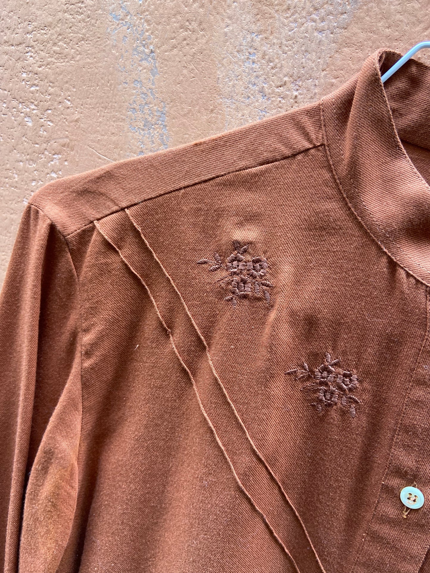 Camicia color ruggine