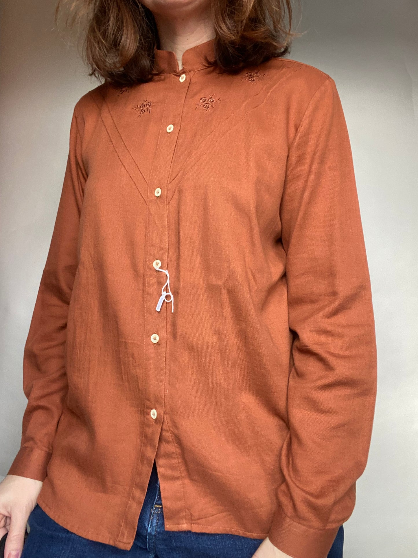 Camicia color ruggine