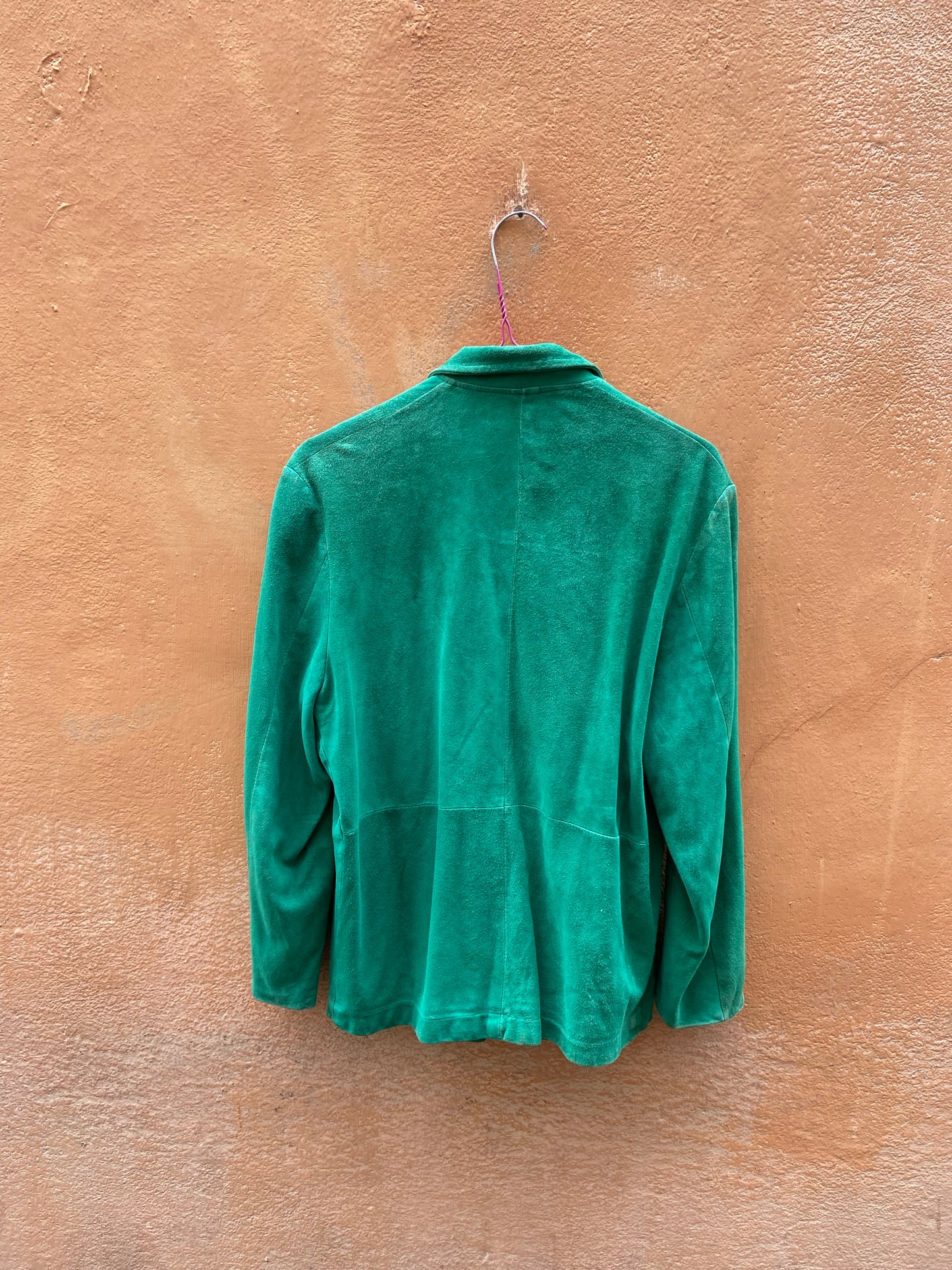 Giacchino scamosciato verde Sandro