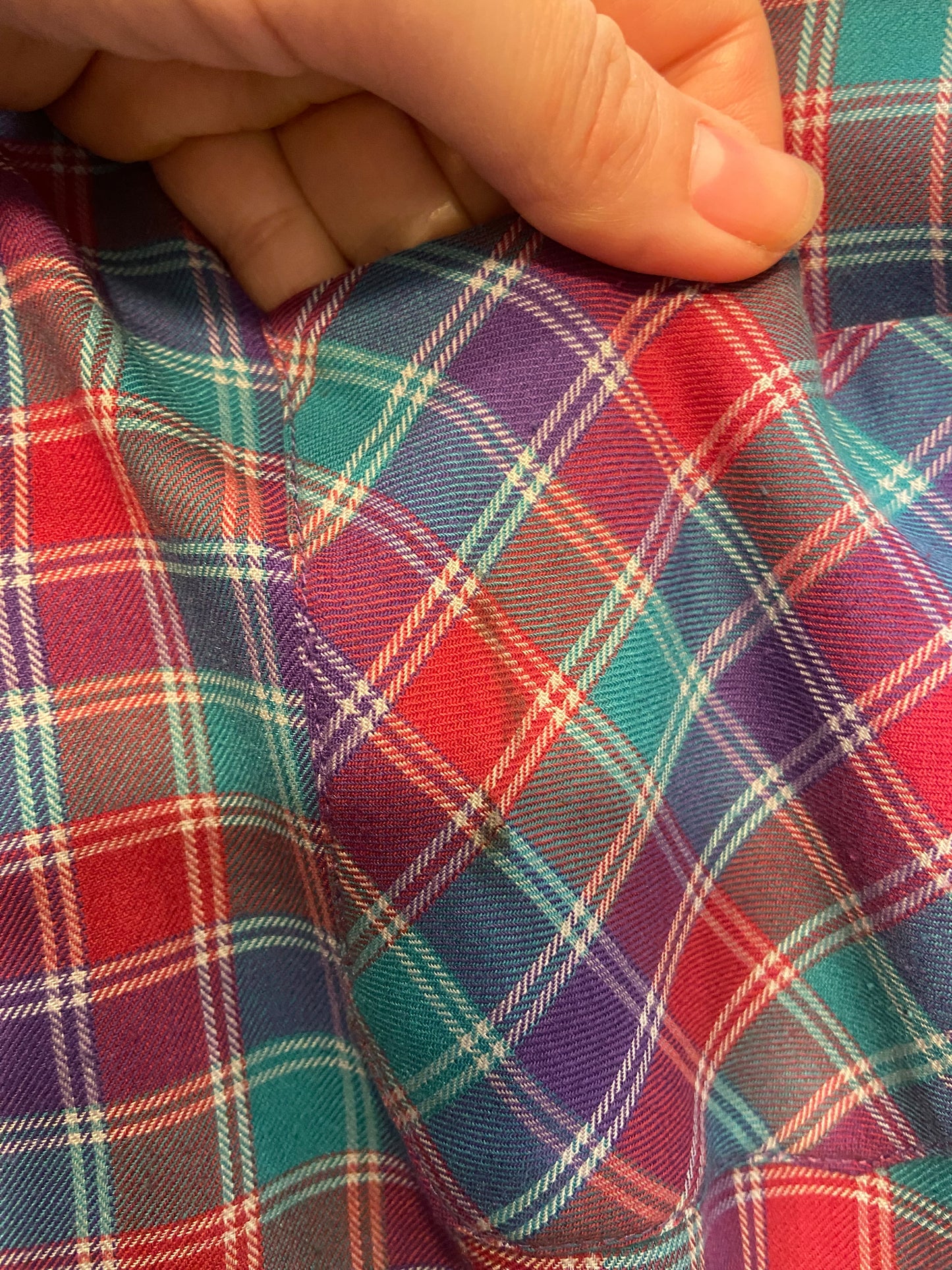 Camicia tartan anni 80