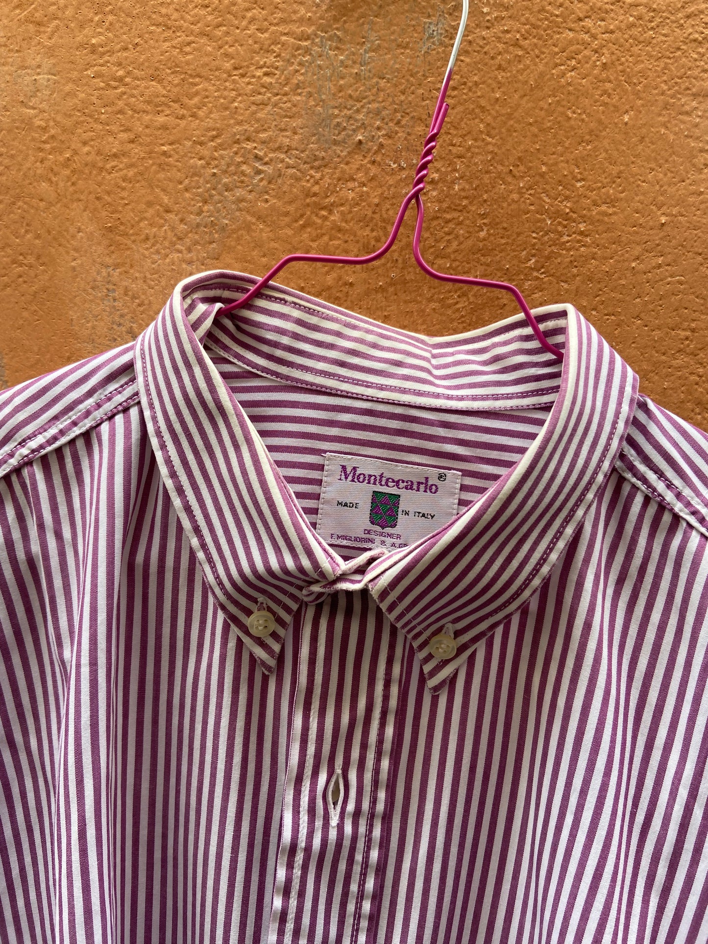 Camicia righe vinaccia