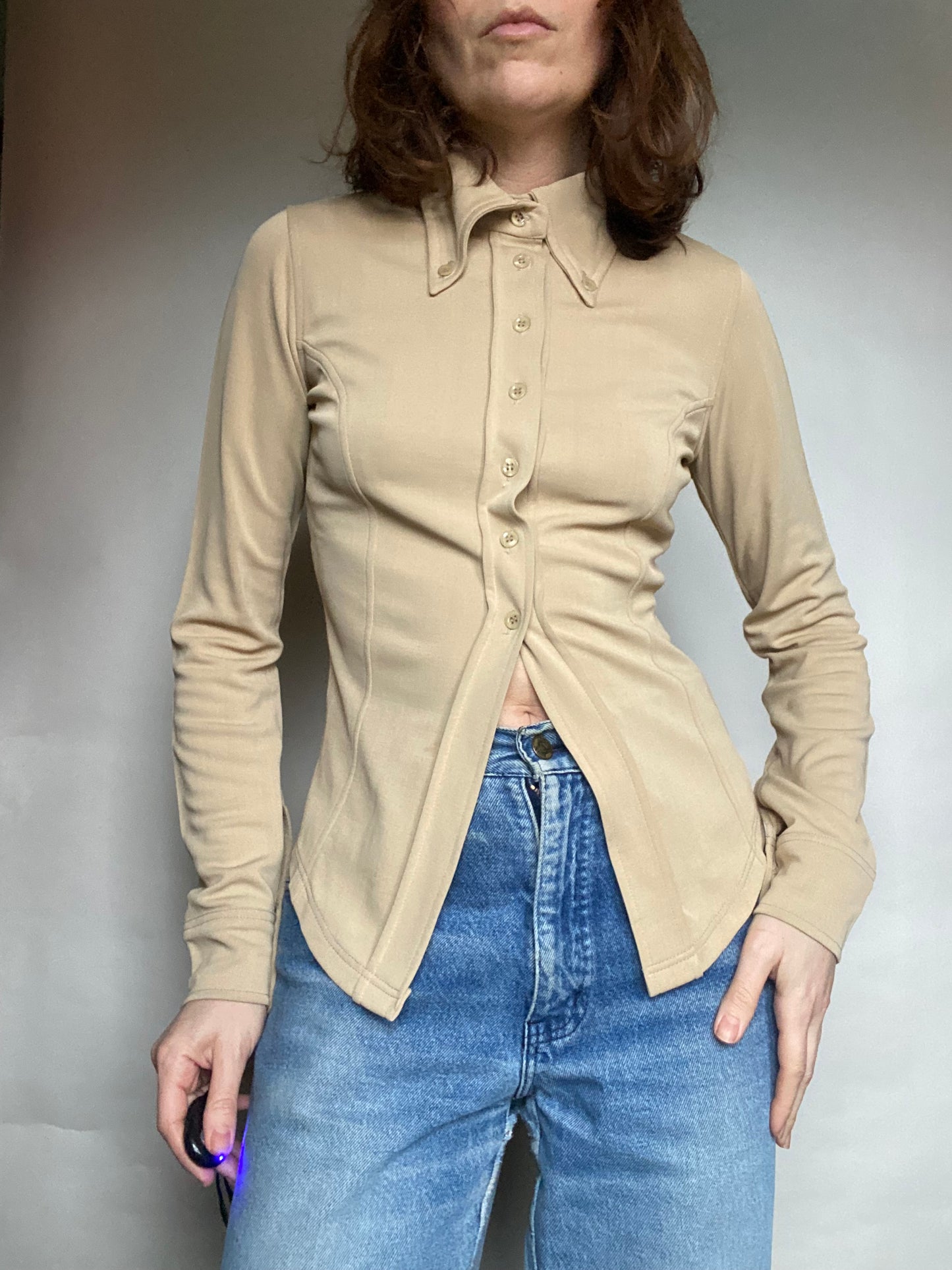 Camicia beige y2k Twinset