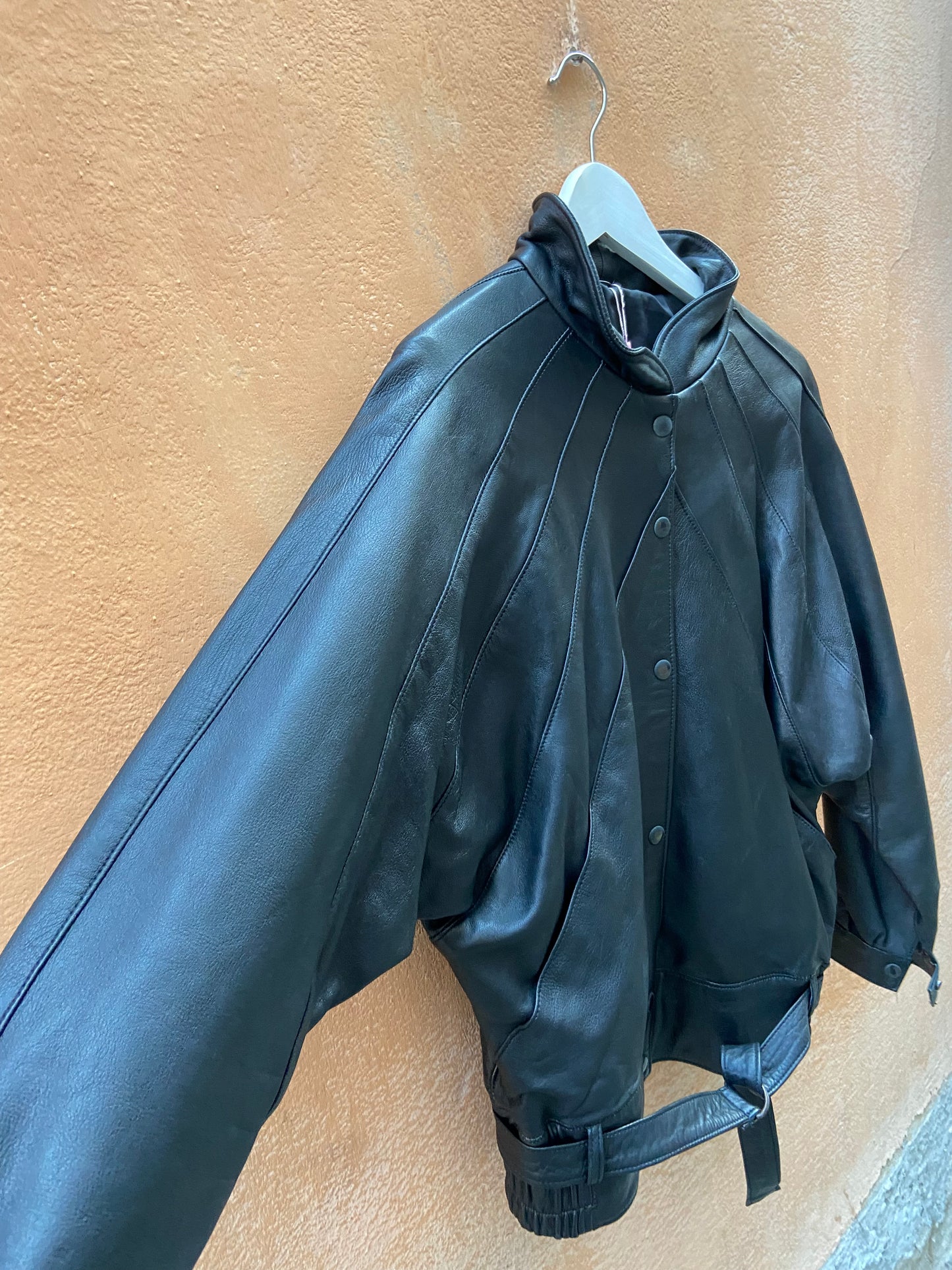 Giacca pelle 80s