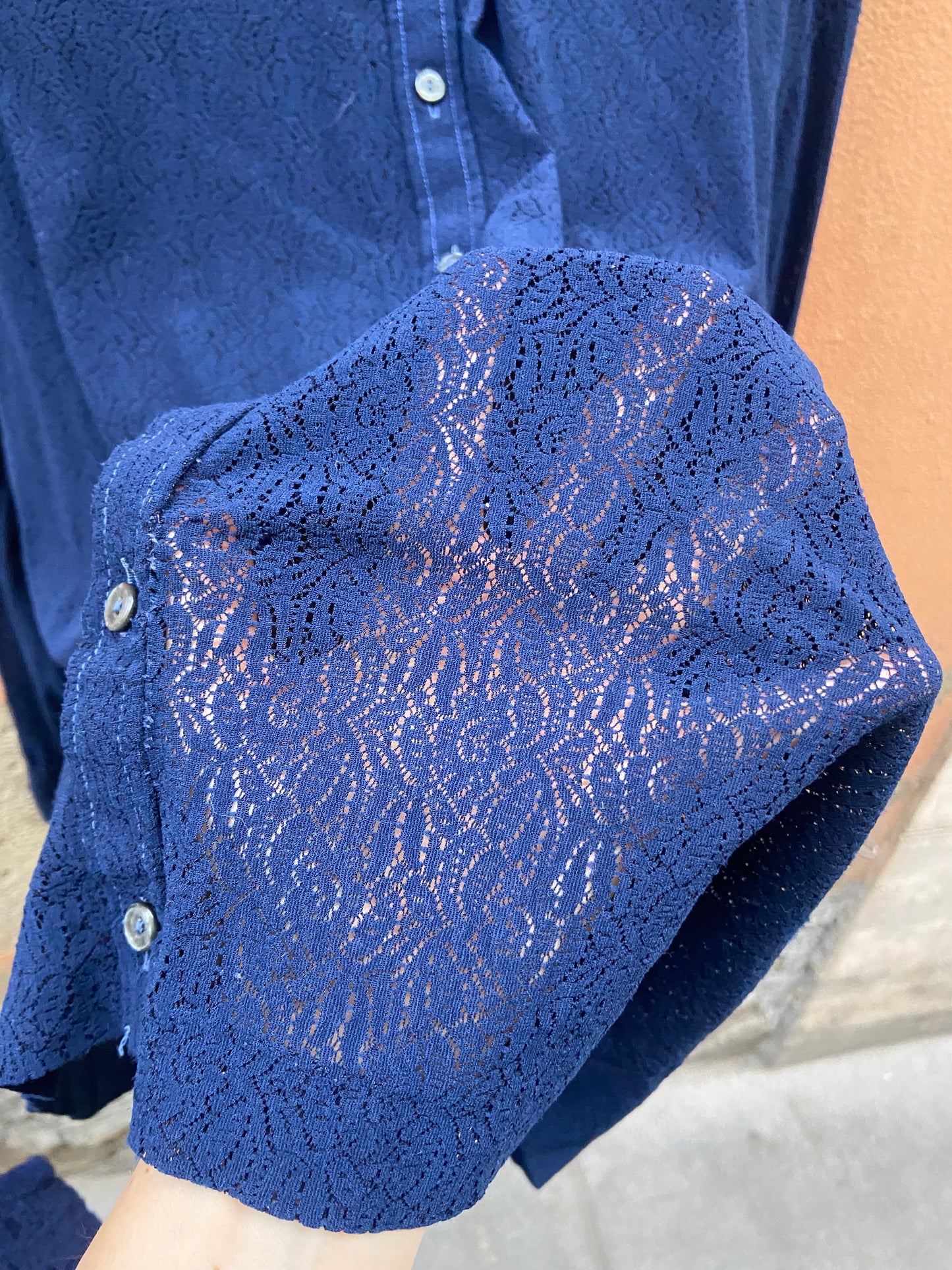 Camicia pizzo anni 70