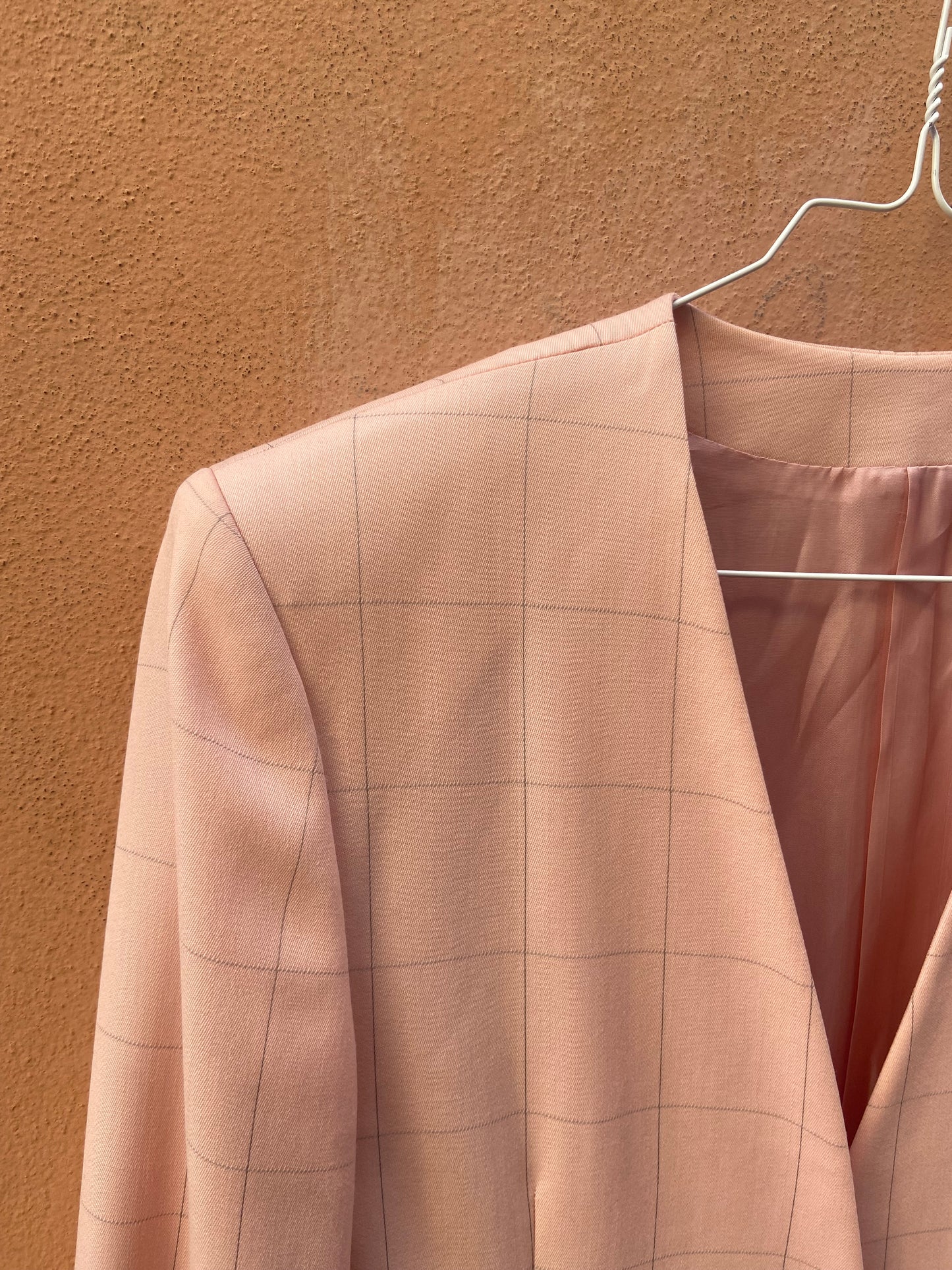 Blazer quadri rosa
