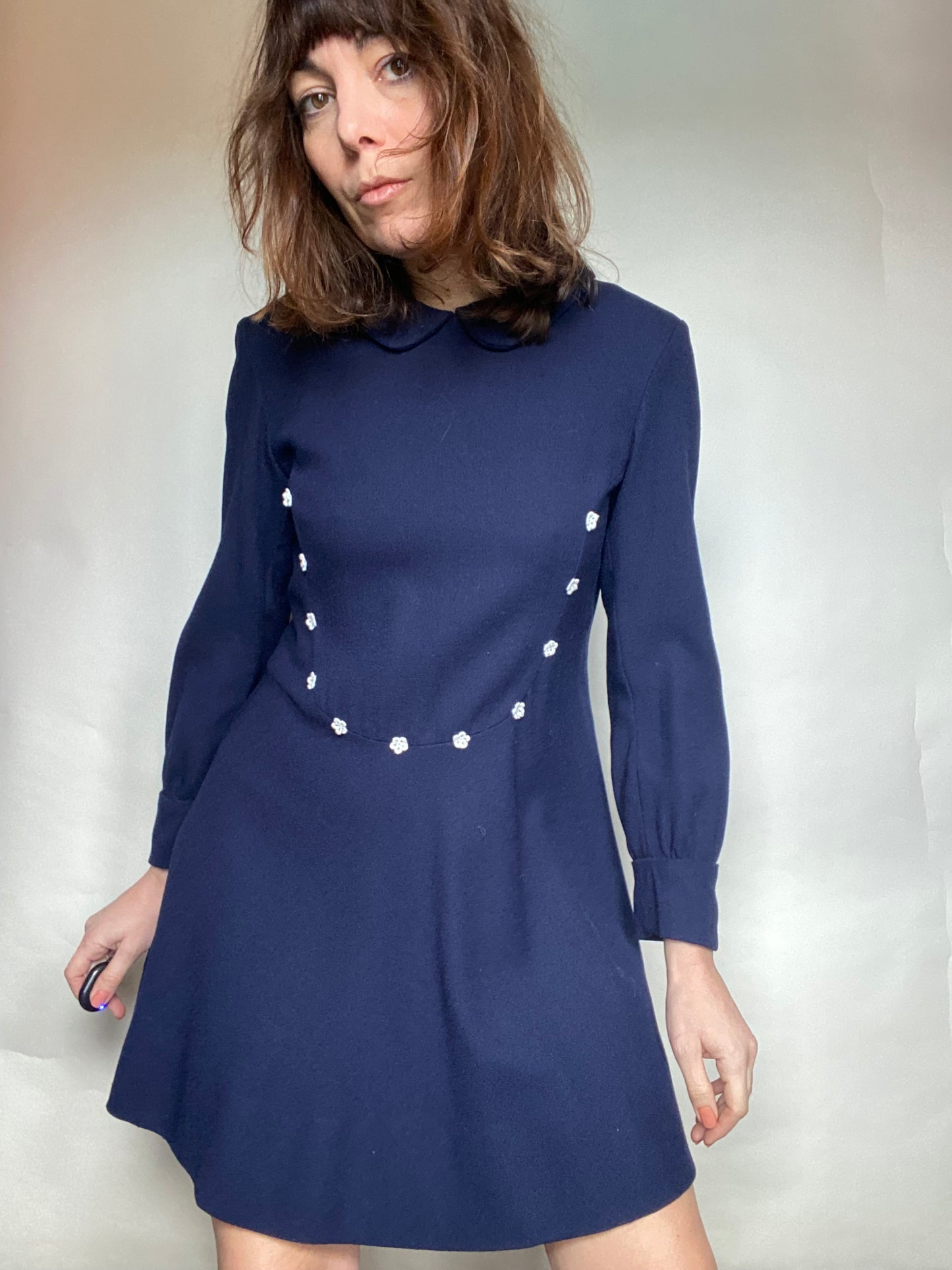Abito 70s blu