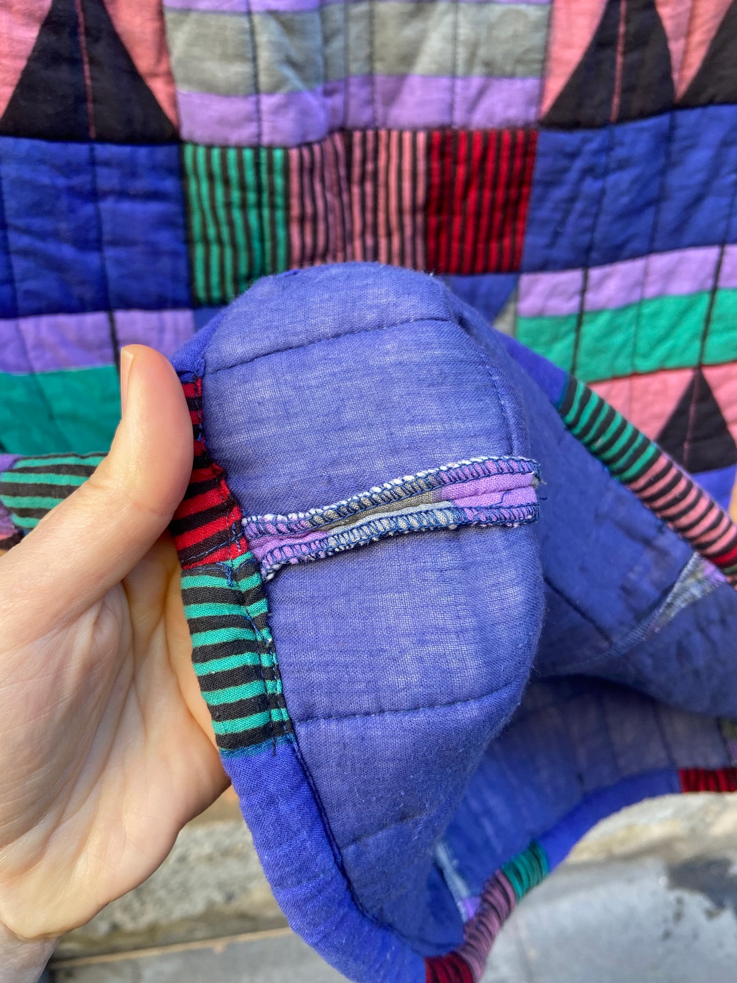 Gonna midi patchwork quilted