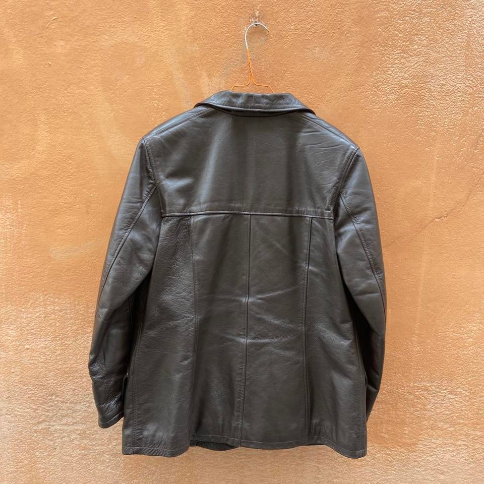 Giacca pelle trapuntata