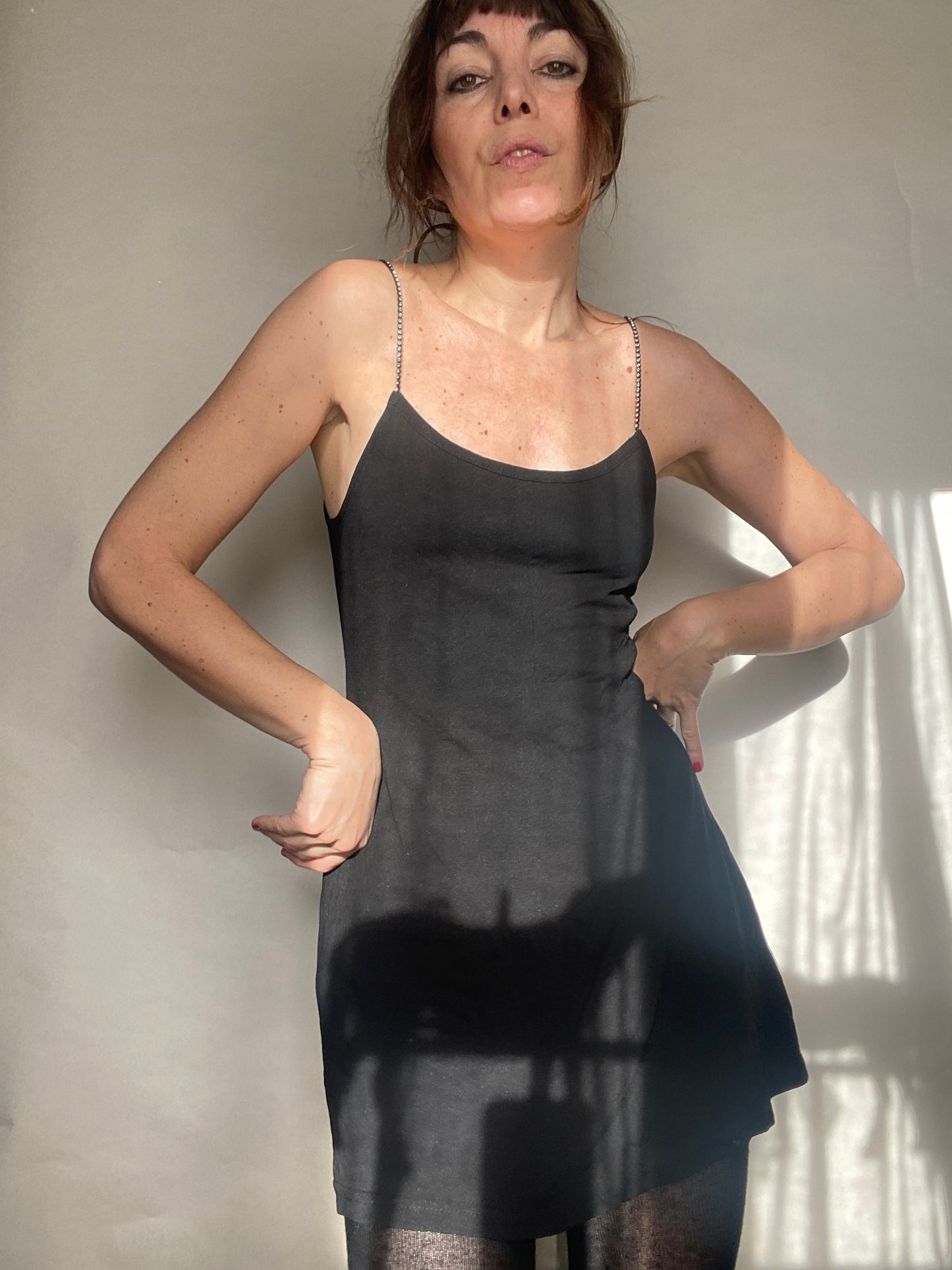 Party dress spalline brillantini