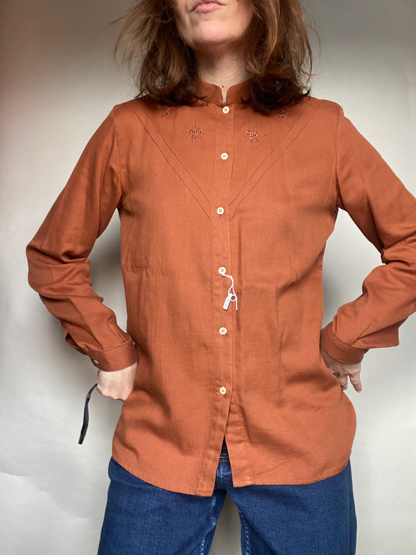 Camicia color ruggine