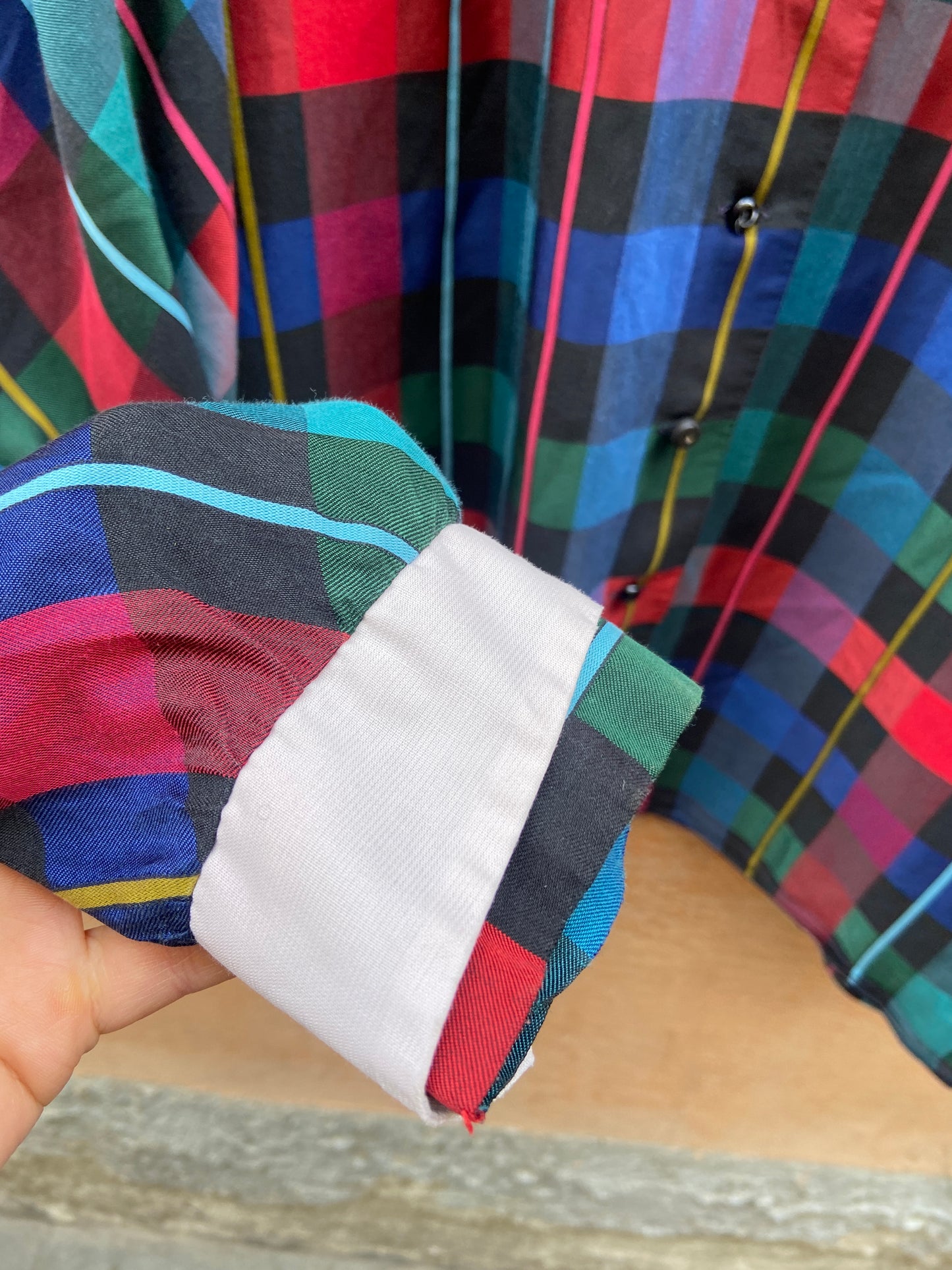 Camicia tartan anni 80