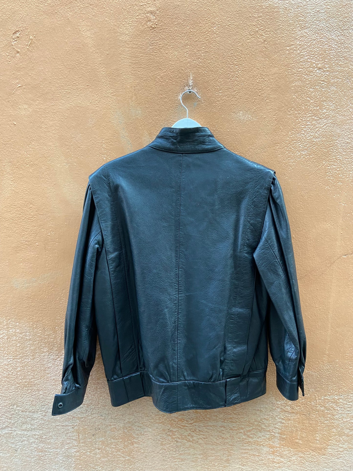 Giacca pelle nera
