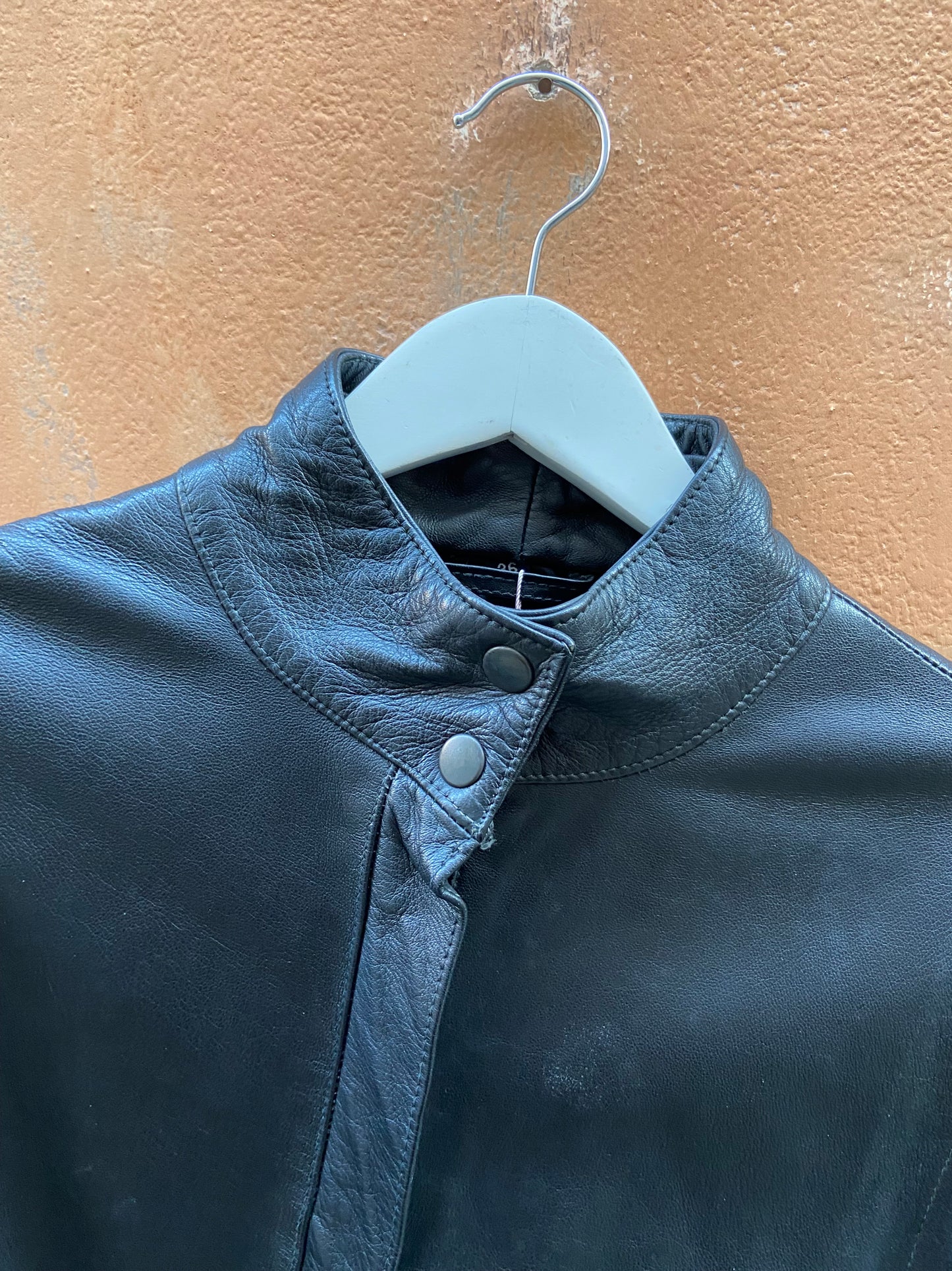 Giacca pelle nera