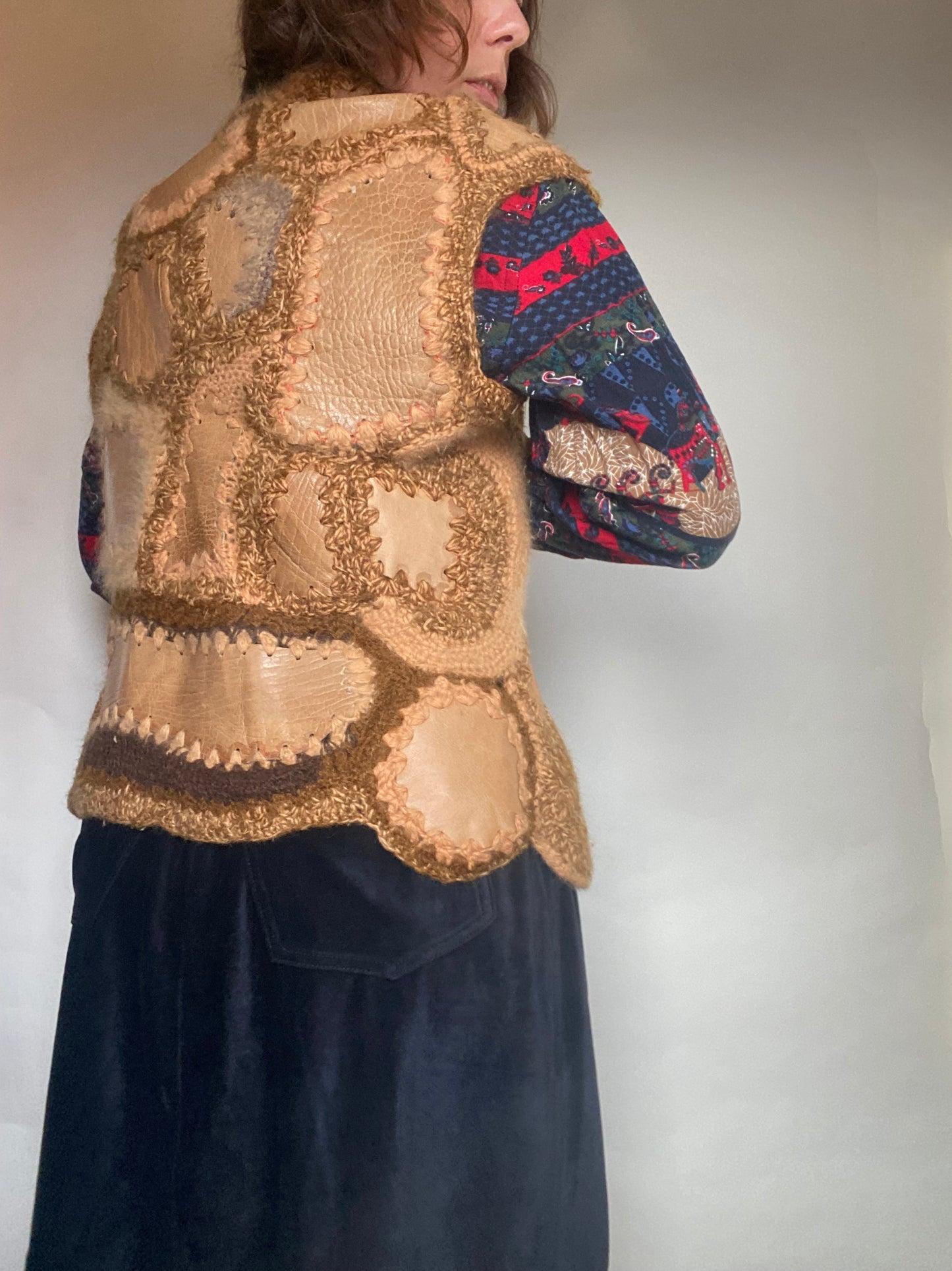 Gilet artigianale patchwork