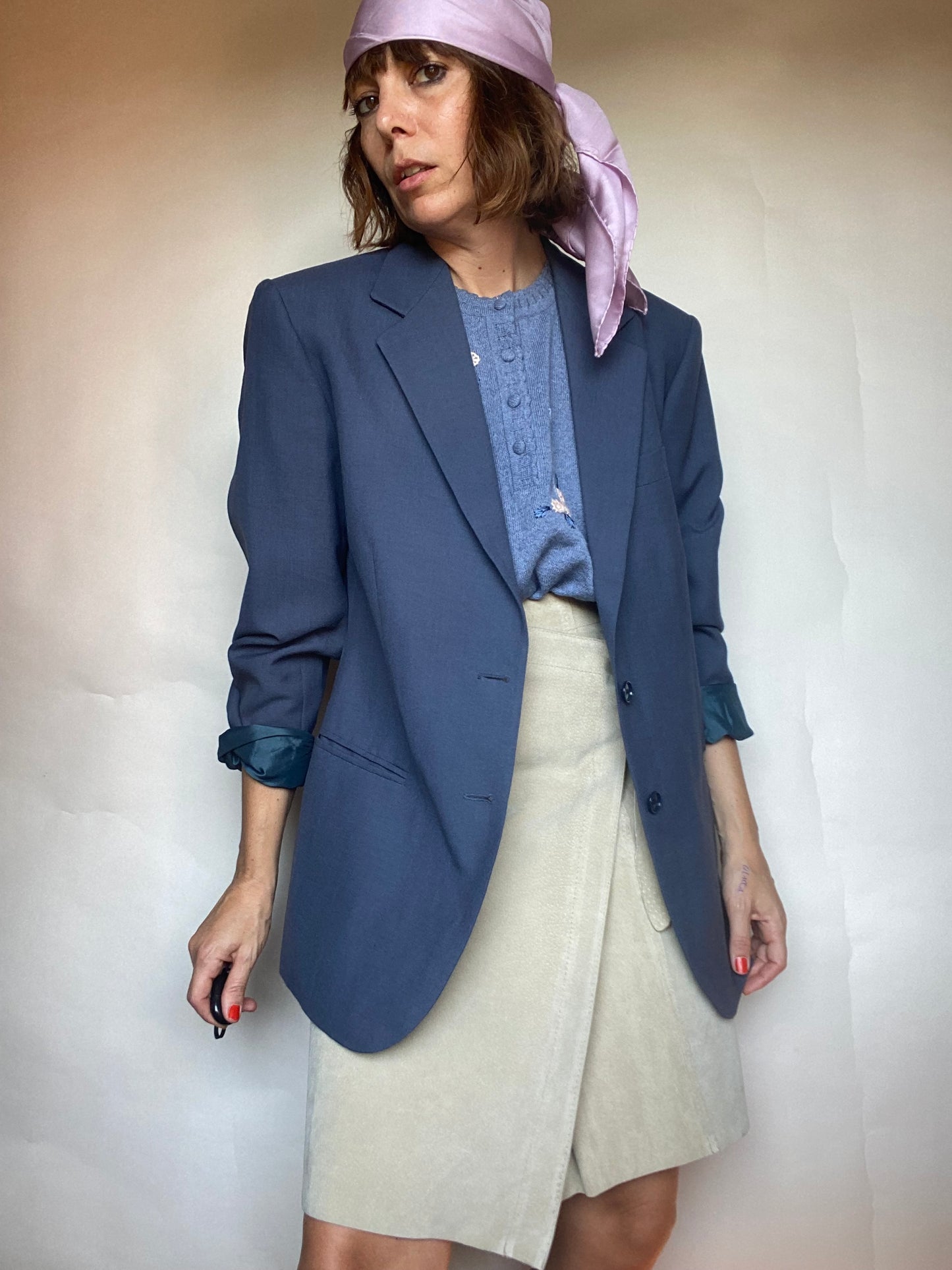 Blazer carta zucchero oversize