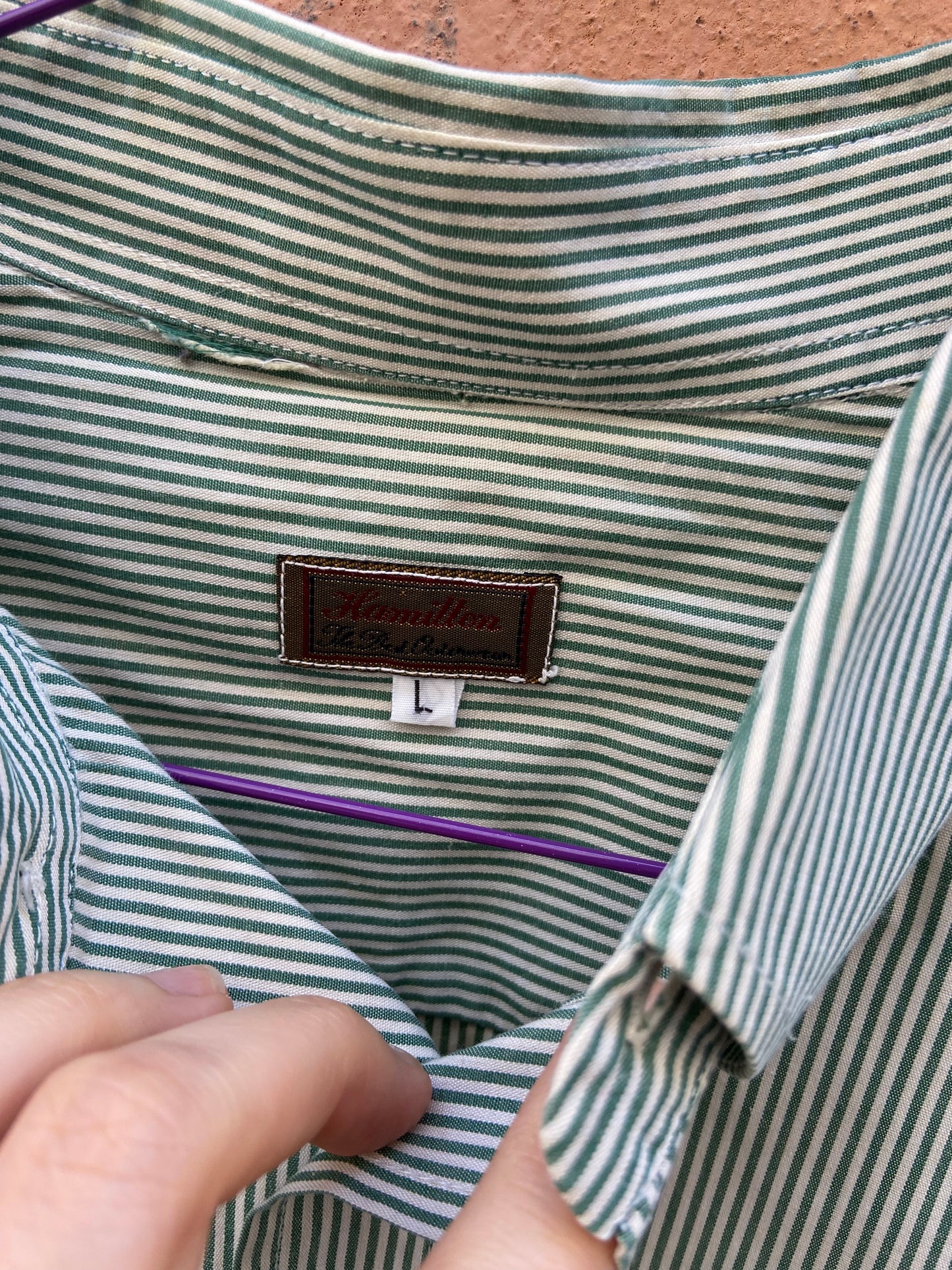Camicia righe verdi
