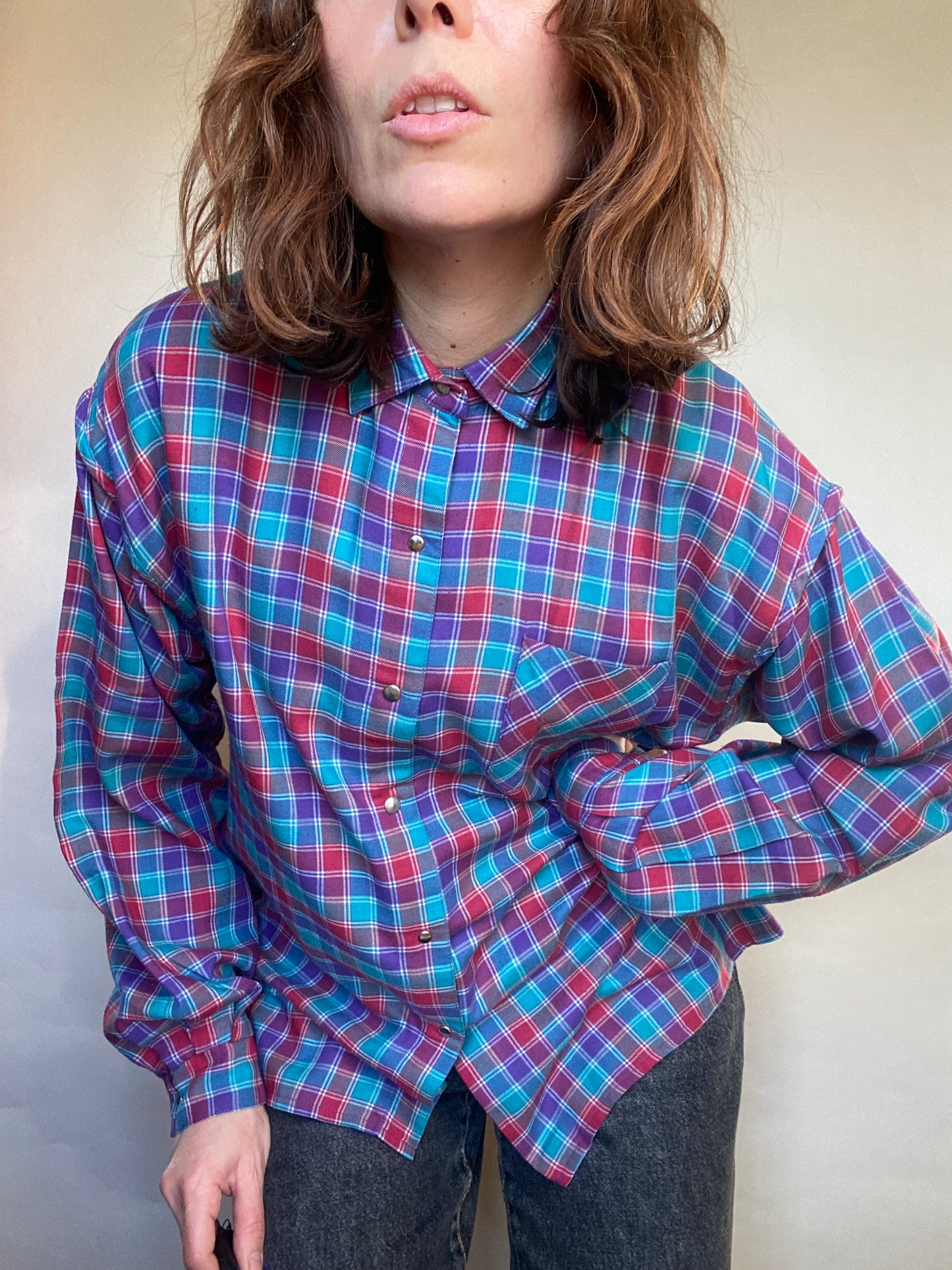 Camicia tartan anni 80