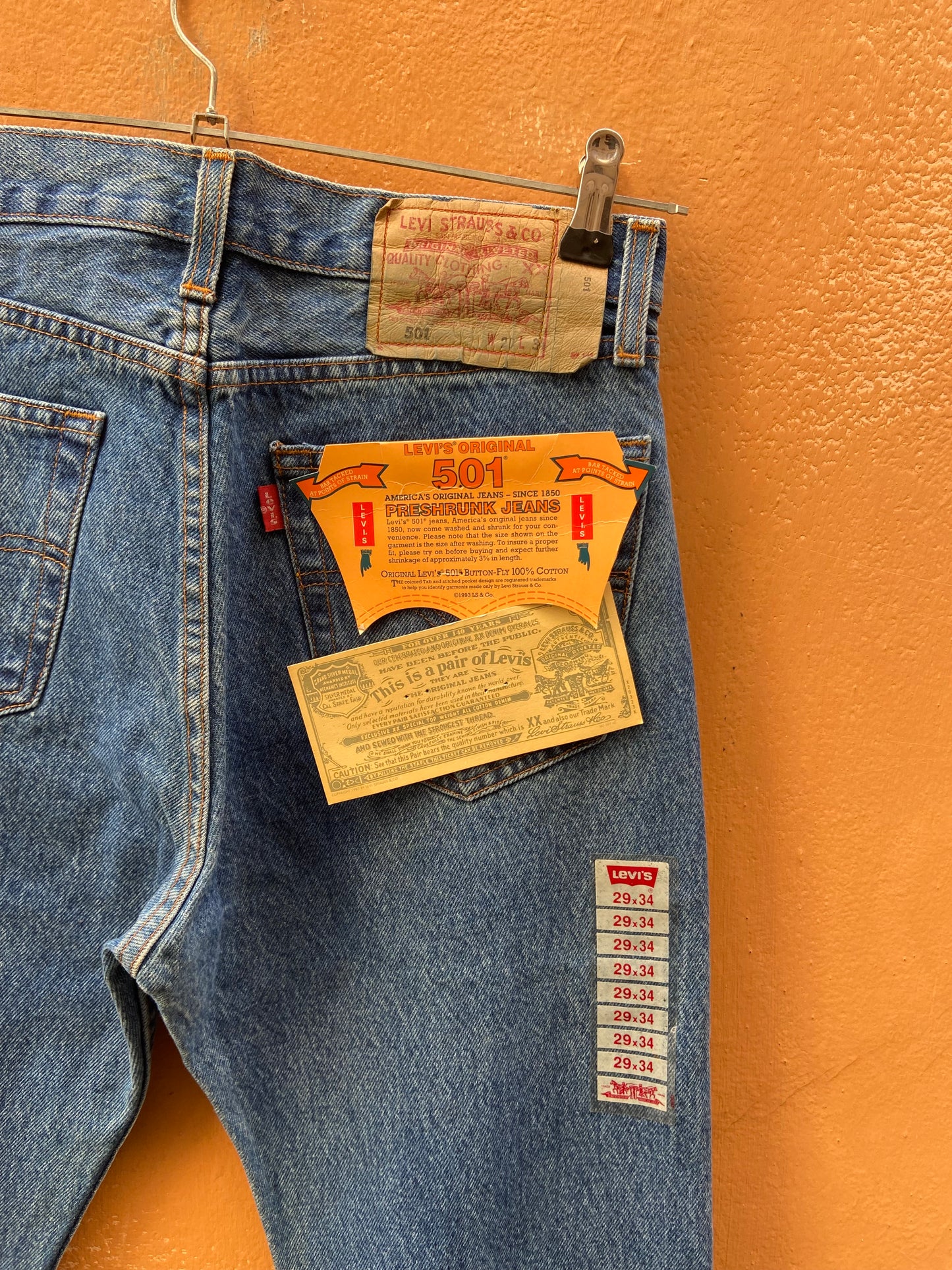 Levis 501 29 deadstock