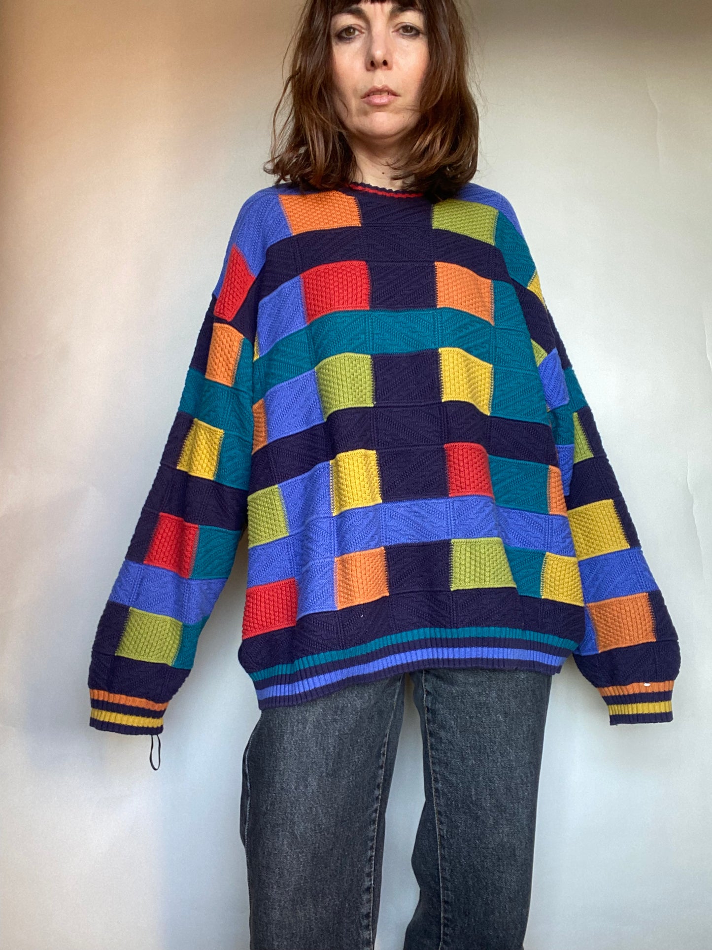 Maglione color block