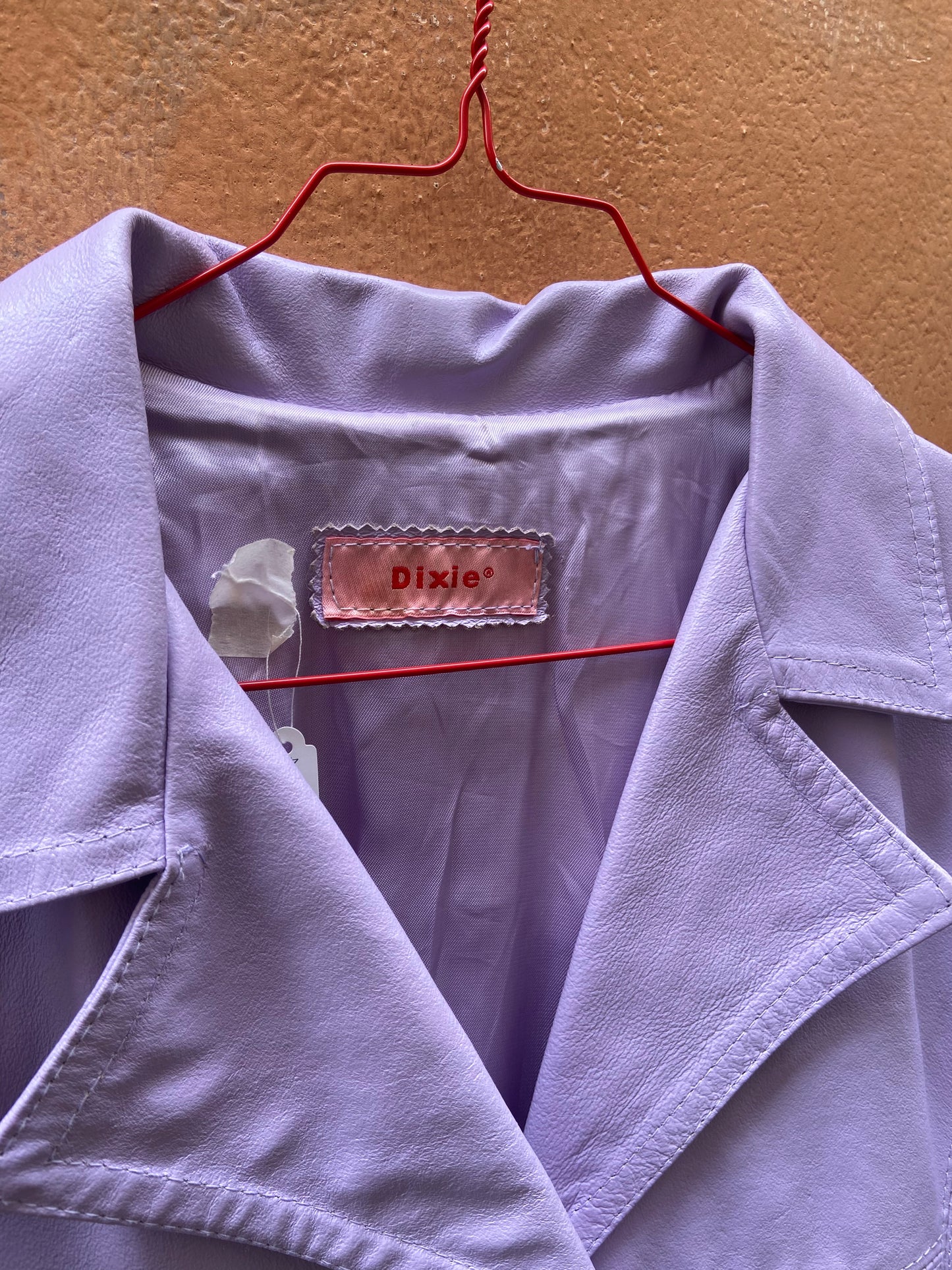 Giacca in pelle lilla