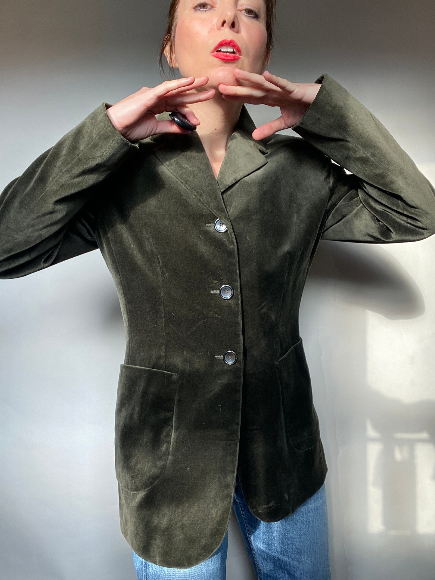 Blazer in velluto y2k