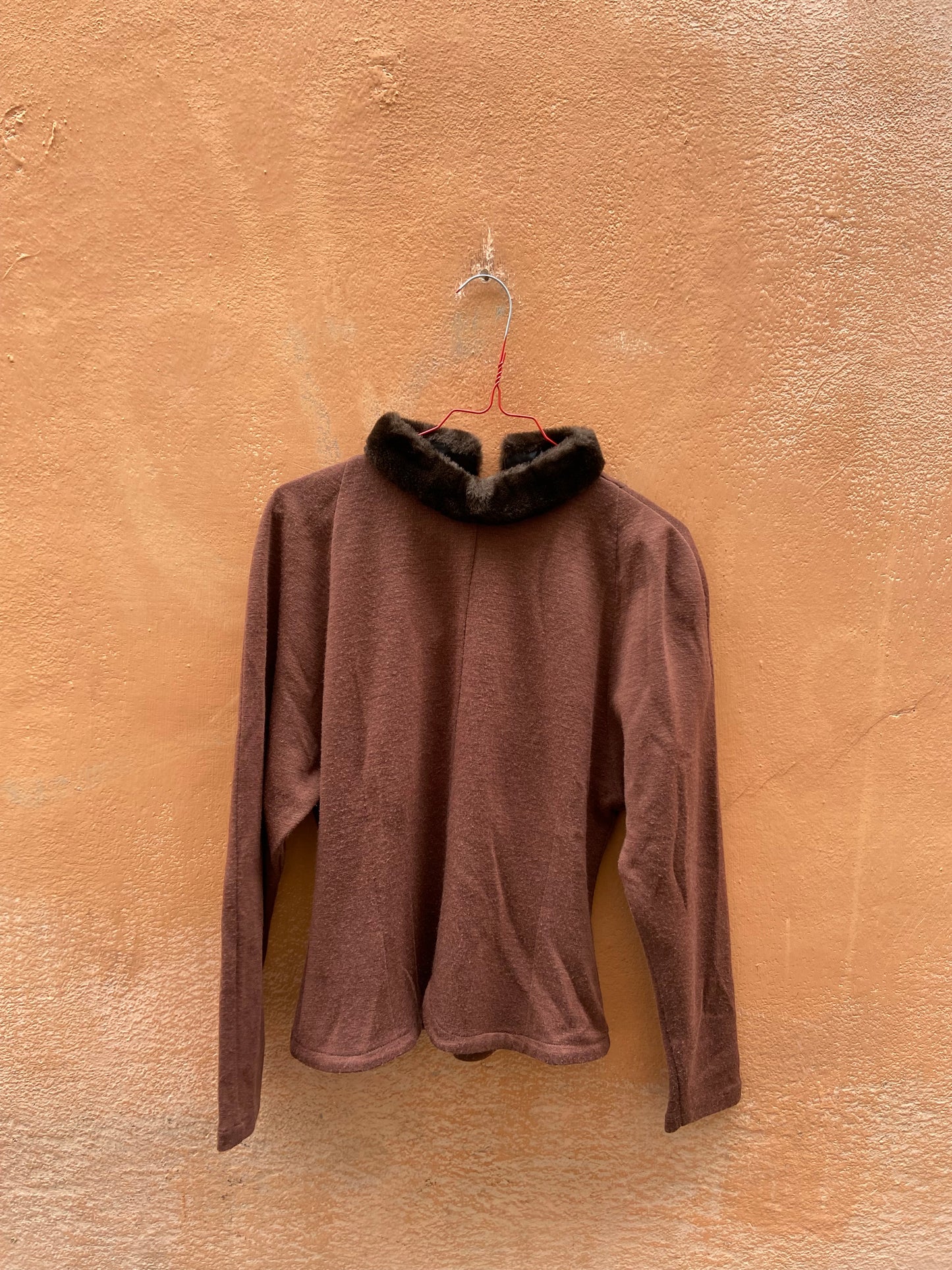 Maglia collo pelouche