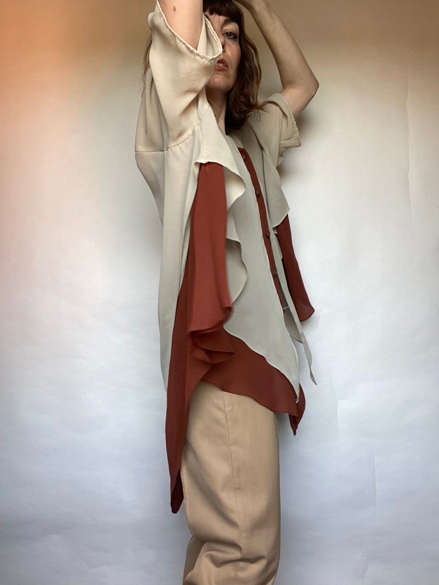 Blusa bicolore