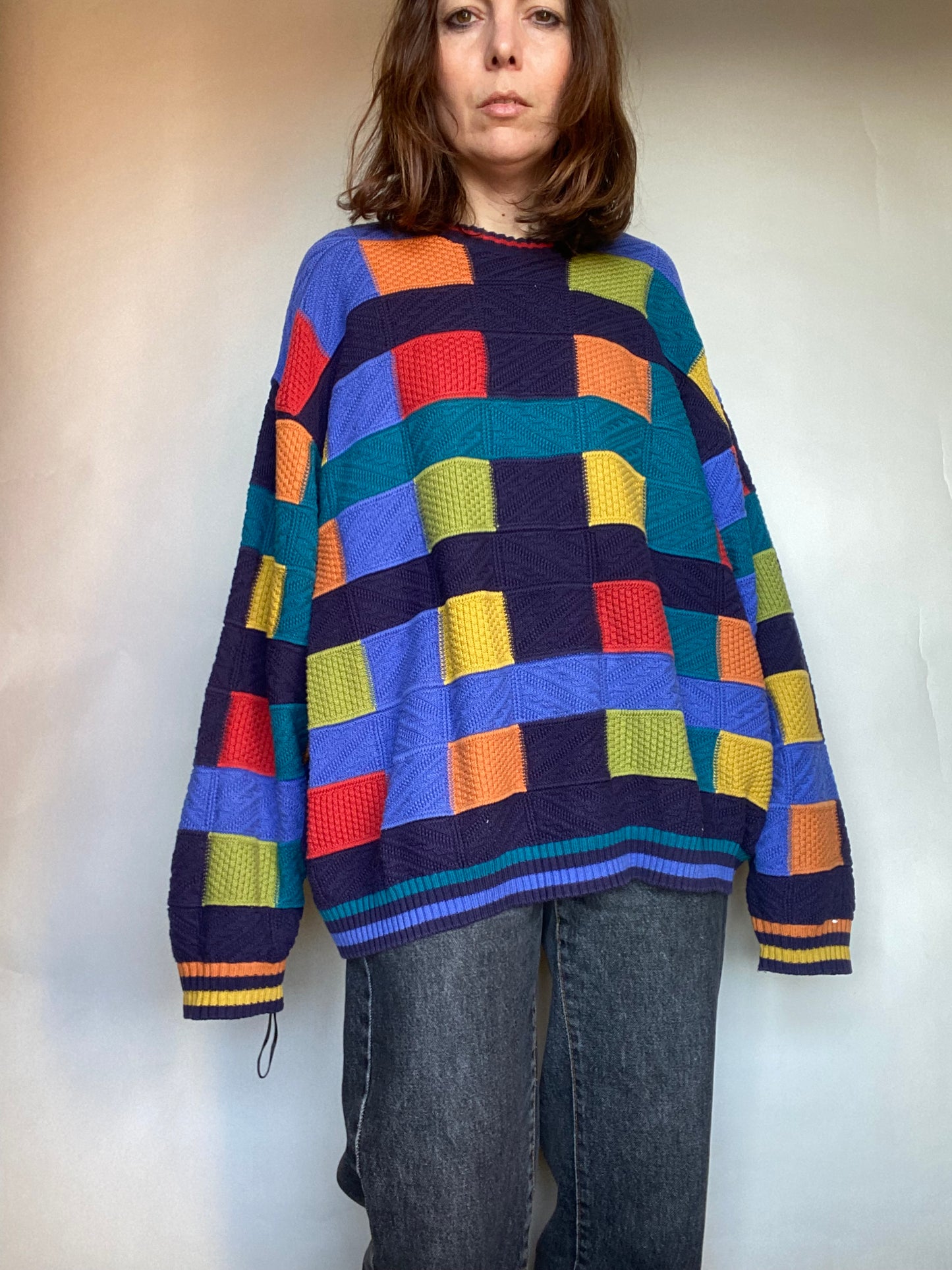 Maglione color block